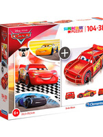 Disney Cars Puzzle 104P + 3D Puzzle Figure