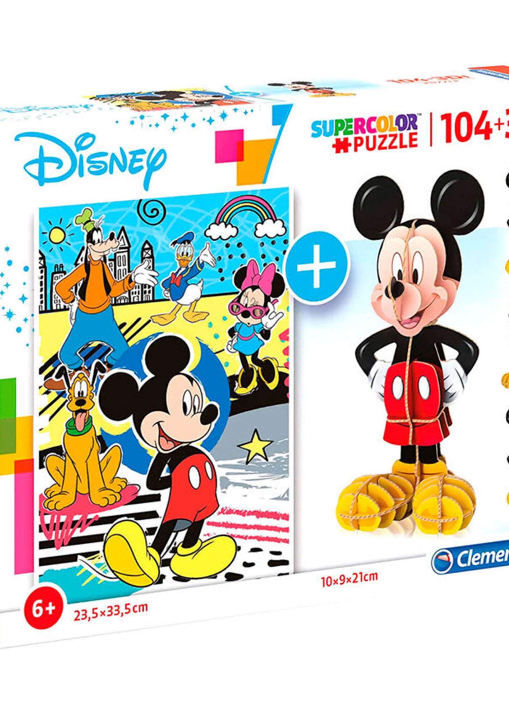 DISNEY - Mickey - Puzzle 104P + 3D Puzzle Figure