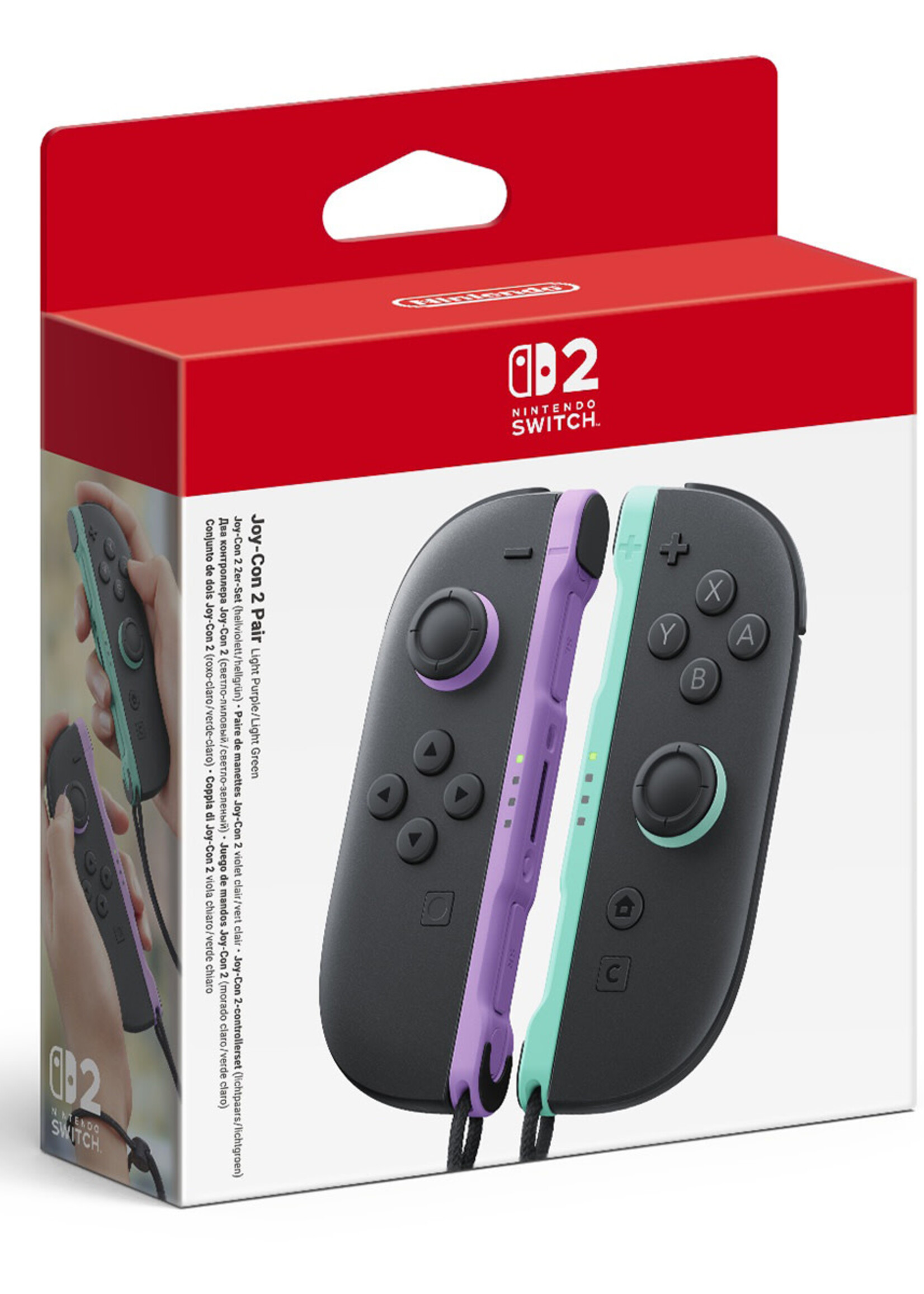 Joy-Con 2 Controller Paar Lichtpaars/Lichtgroen Switch
