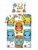 Pokémon Dekbedovertrek 140x200cm Gen 1 Starters