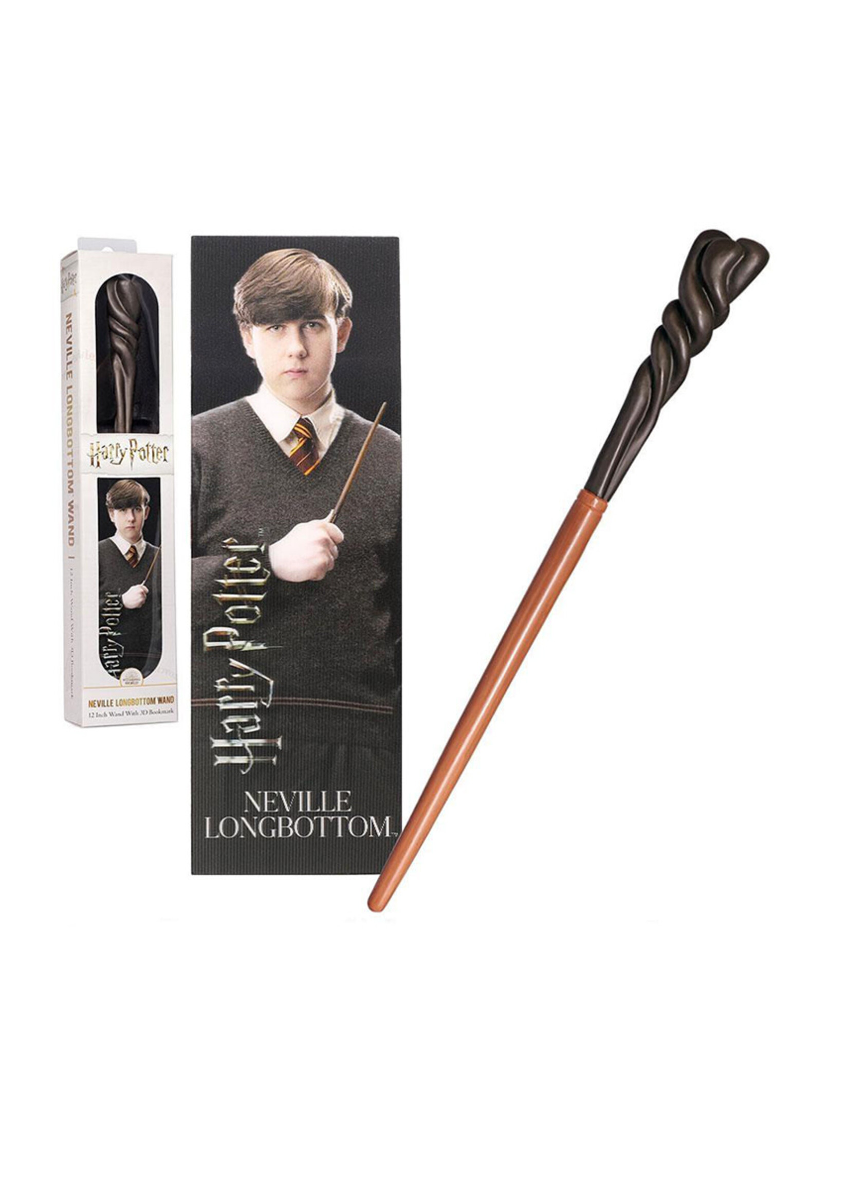 HarryPotter Neville Longbottom  PVC Wand 30cm & 3D Bookmark