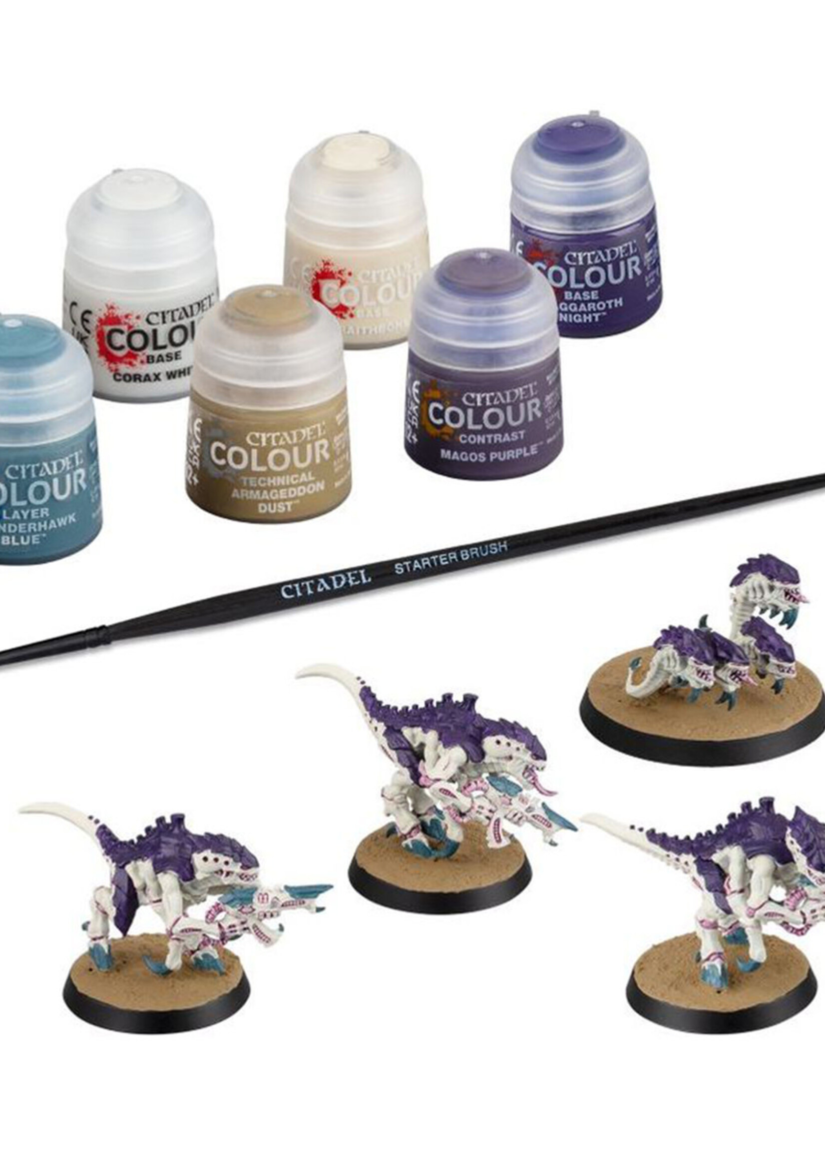 Tyranids Termagants And Ripper Swarm Paint Set Warhammer 4