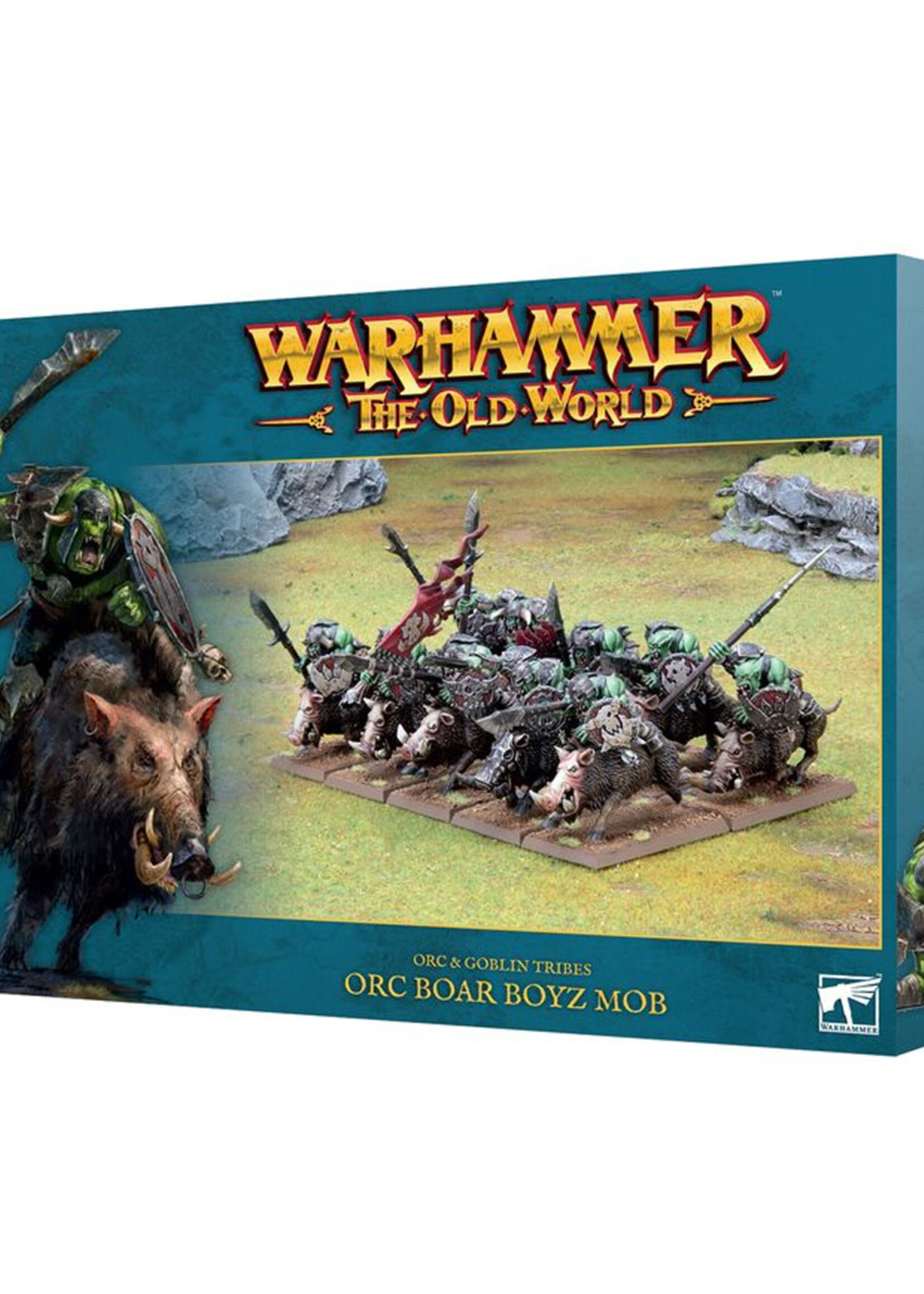 Orc & Goblin Tribes Orc Boar Boyz Mob Warhammer TOW