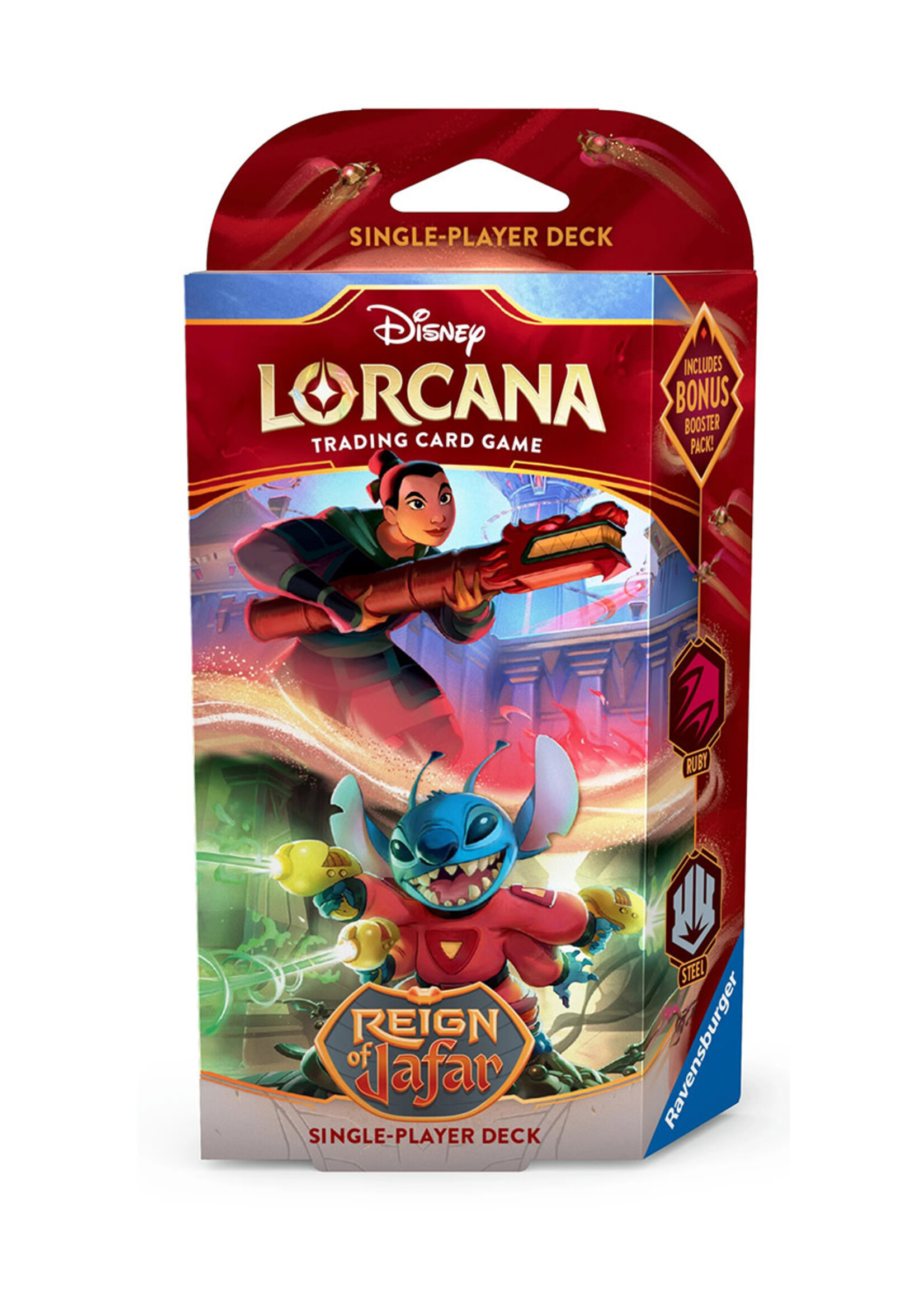 Disney Lorcana Deck Reign of Jafar Mulan and Stitch