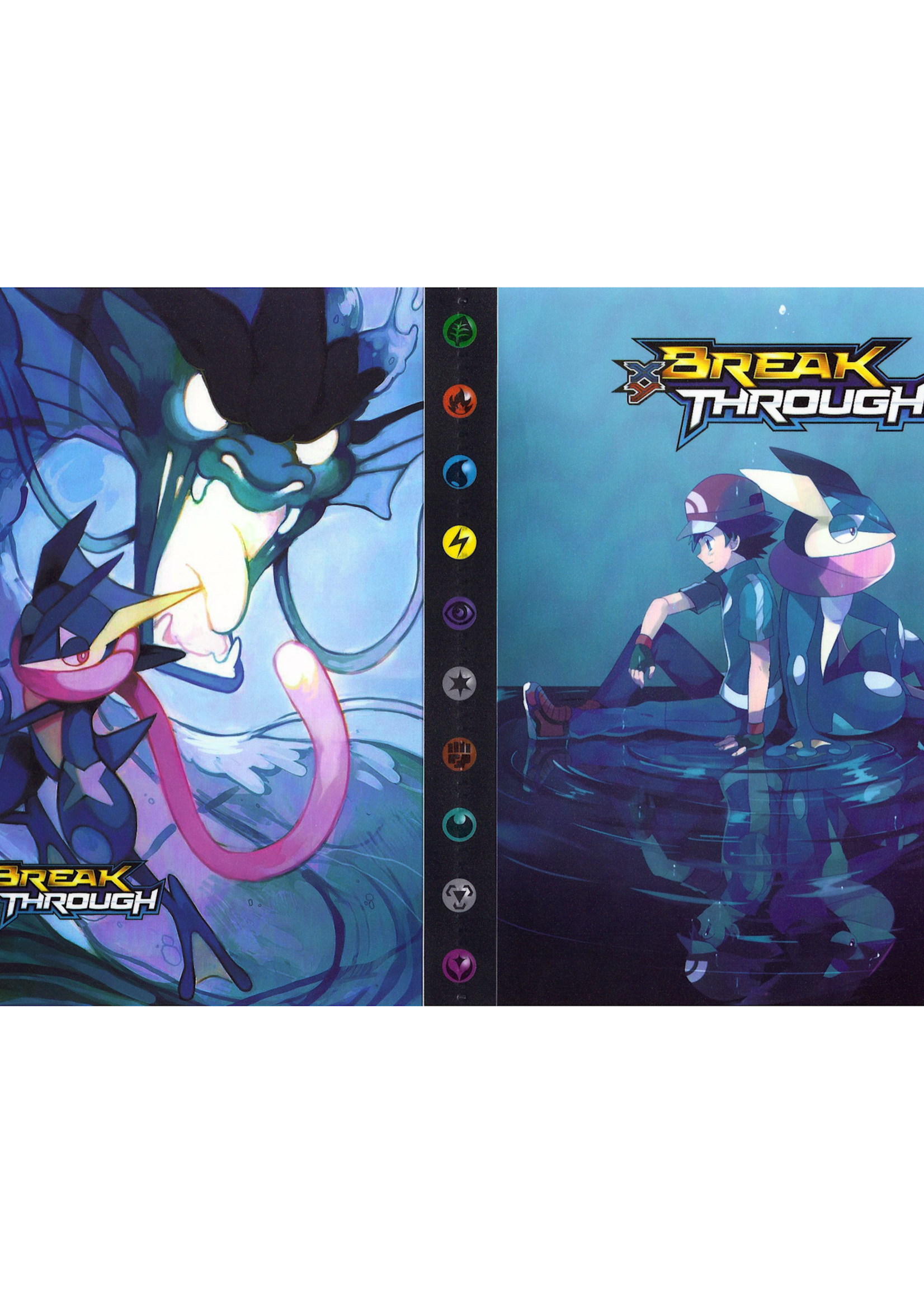 Pokemonmap voor 240 kaarten Gyarados, Greninja En Ash