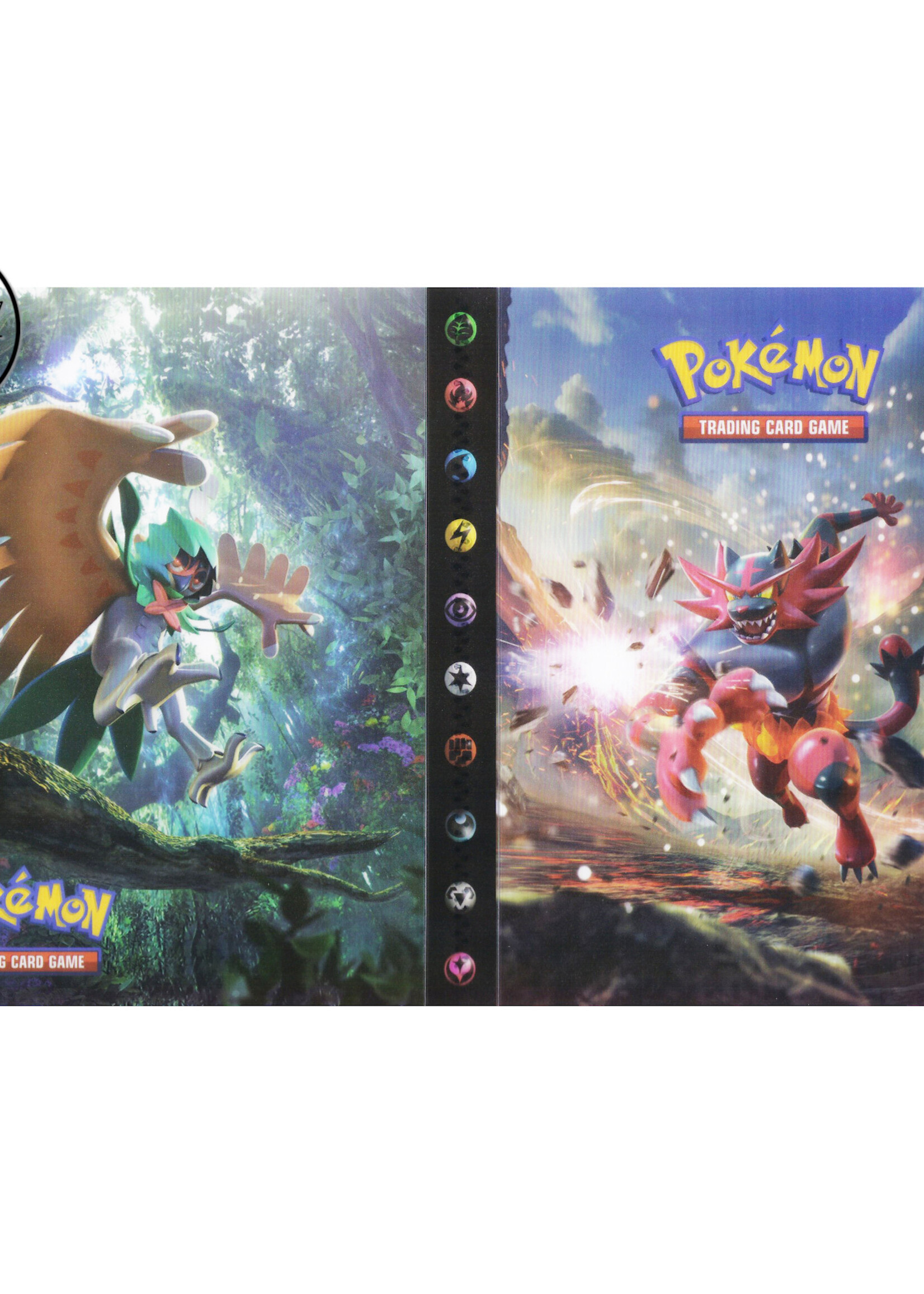 Pokemonmap voor 240 kaarten Incineroar en Decidueye