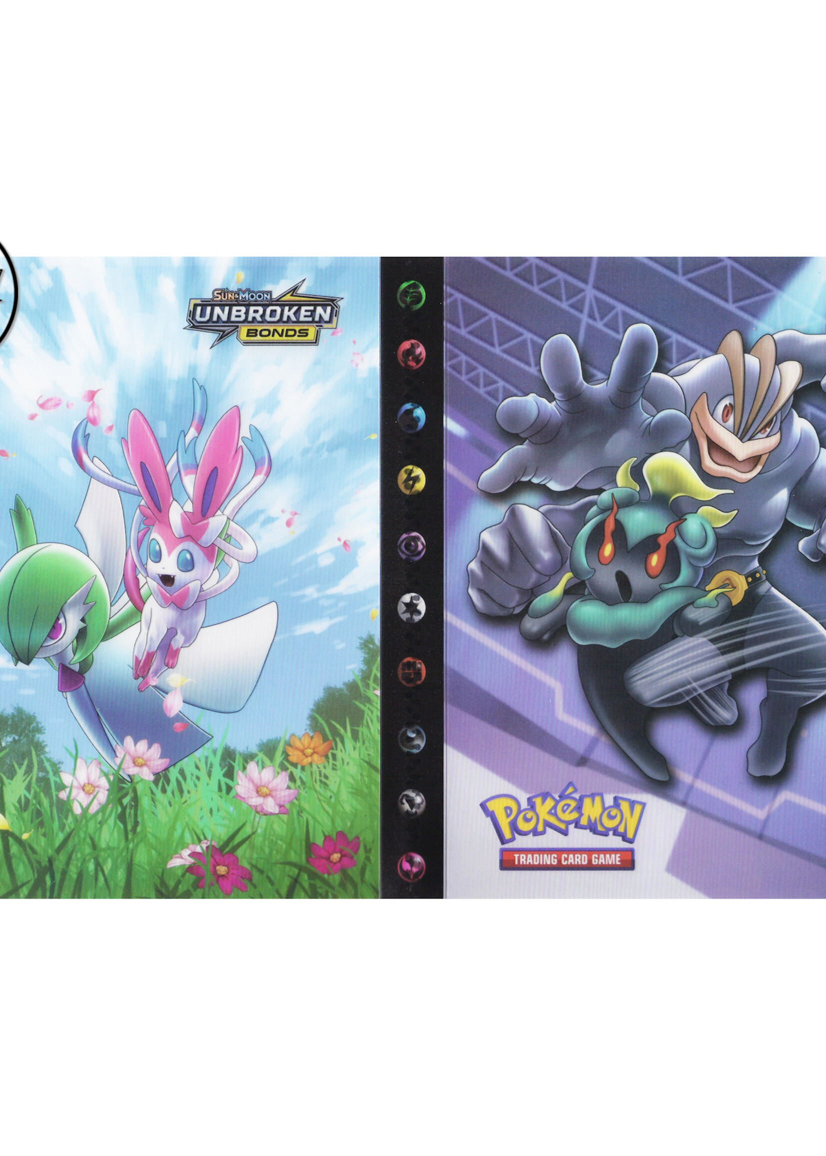 Pokemonmap voor 240 kaarten Machamp en Sylveon