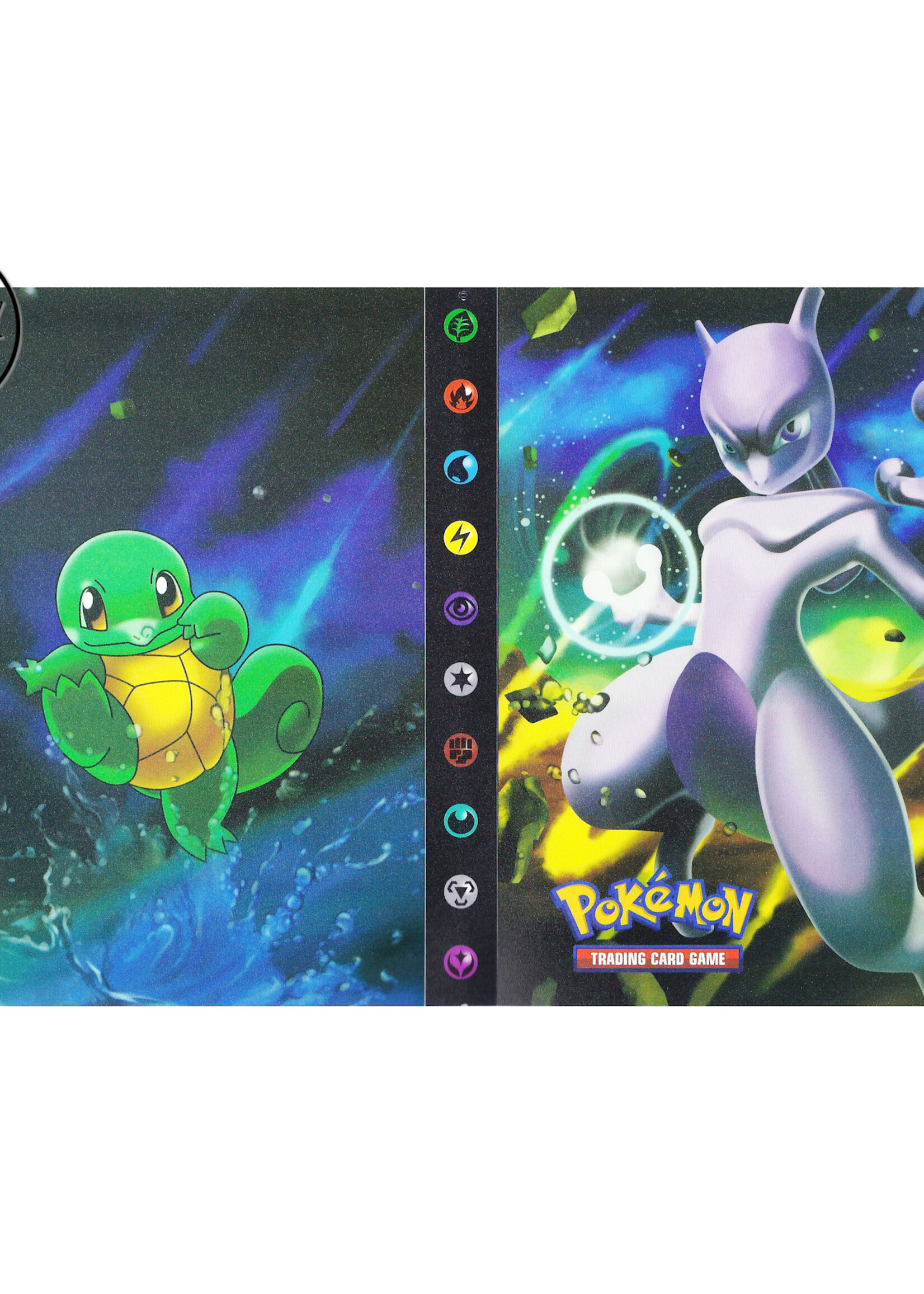 Pokemonmap voor 240 kaarten Mewtwo en Squirtle