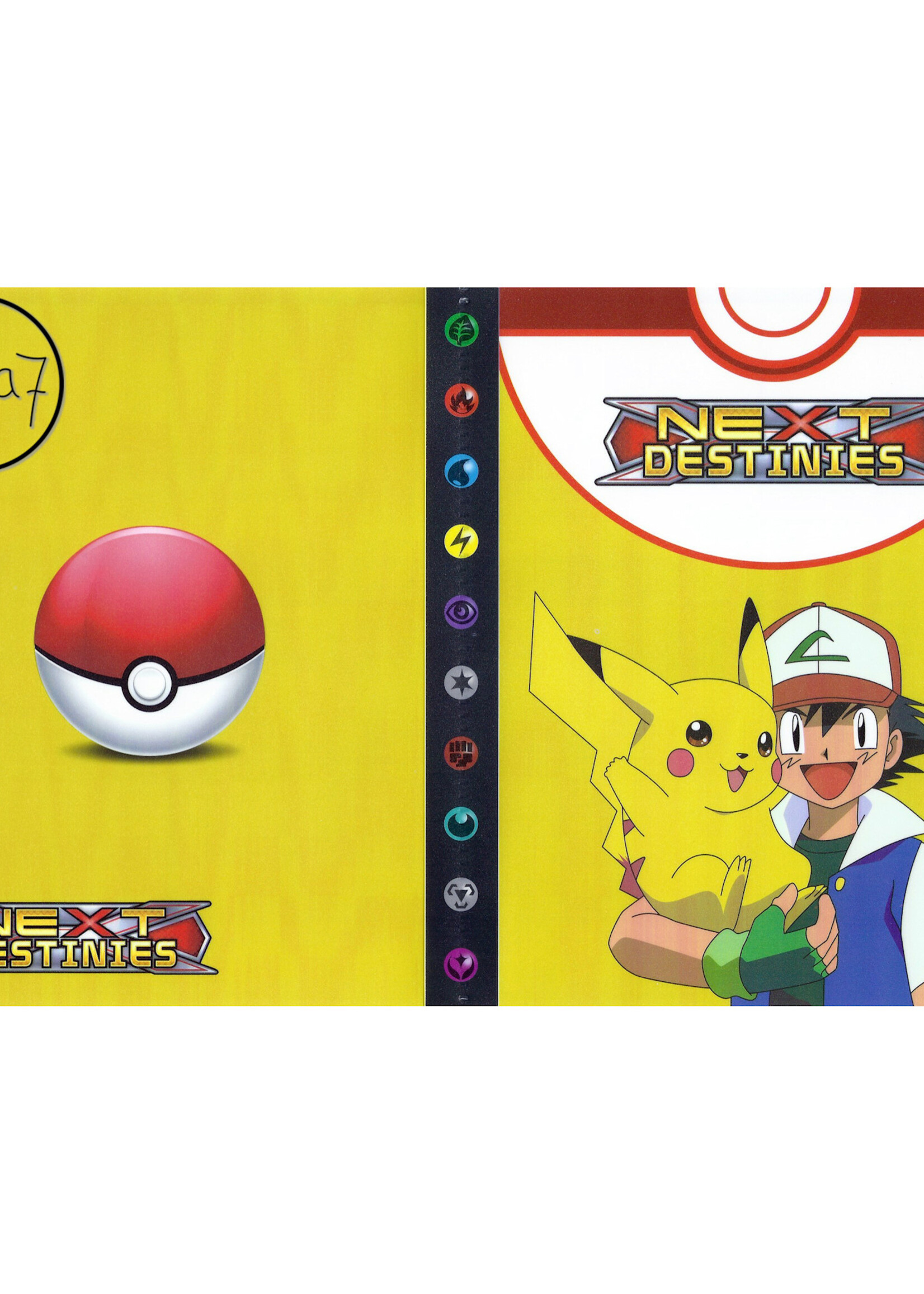 Pokemonmap voor 240 kaarten Pikachu, Ash en Pokeball