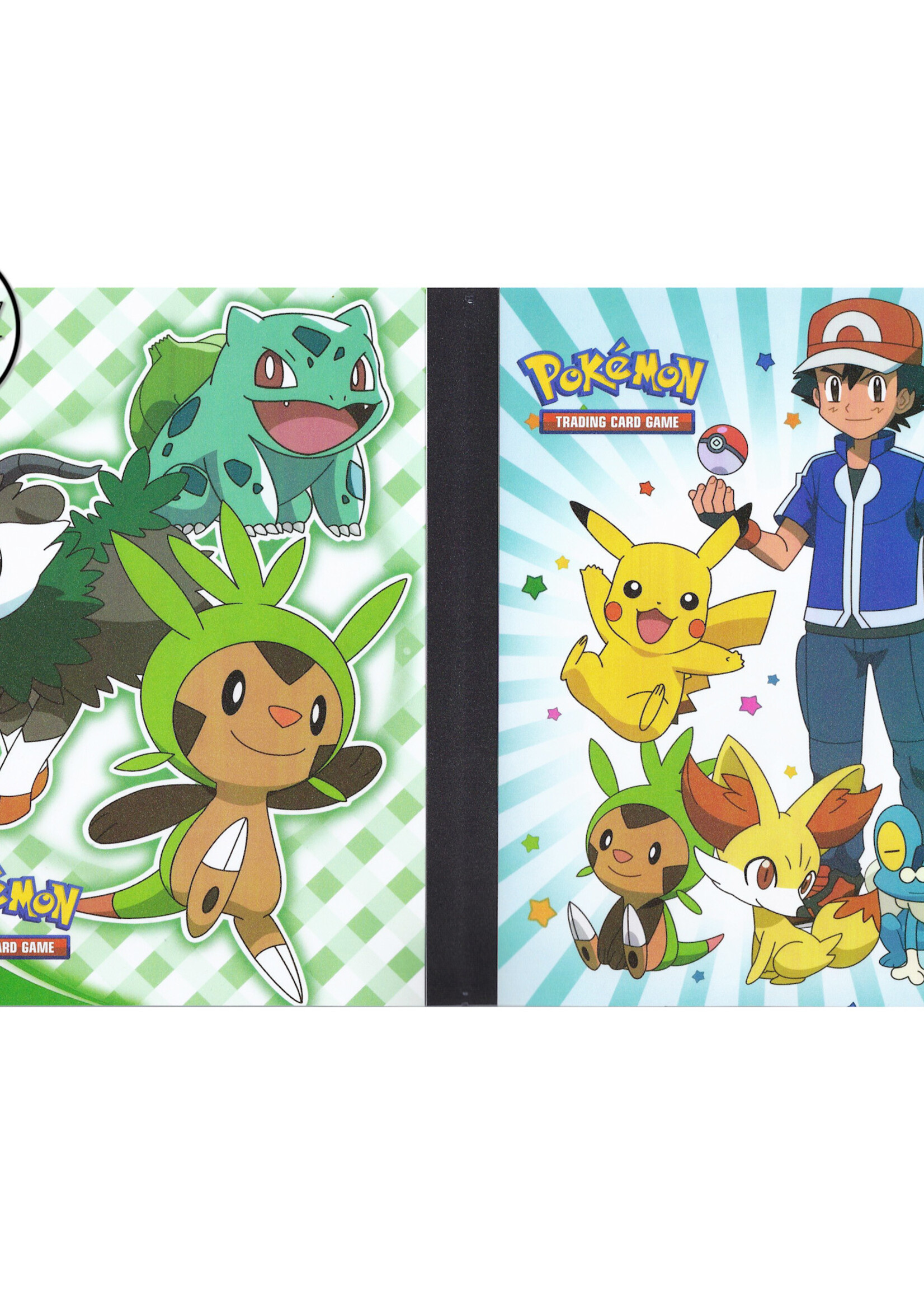 Pokemonmap voor 240 kaarten Pikachu, Fennekin en Chespi