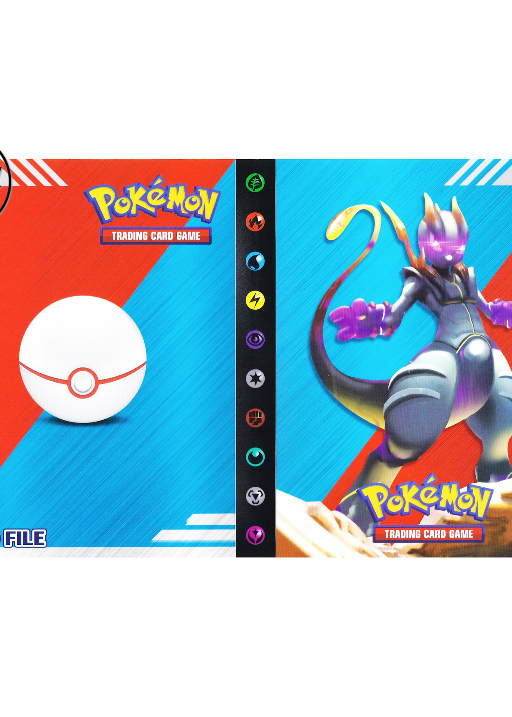 Pokemonmap voor 240 kaarten Realistisch Mewtwo Premier