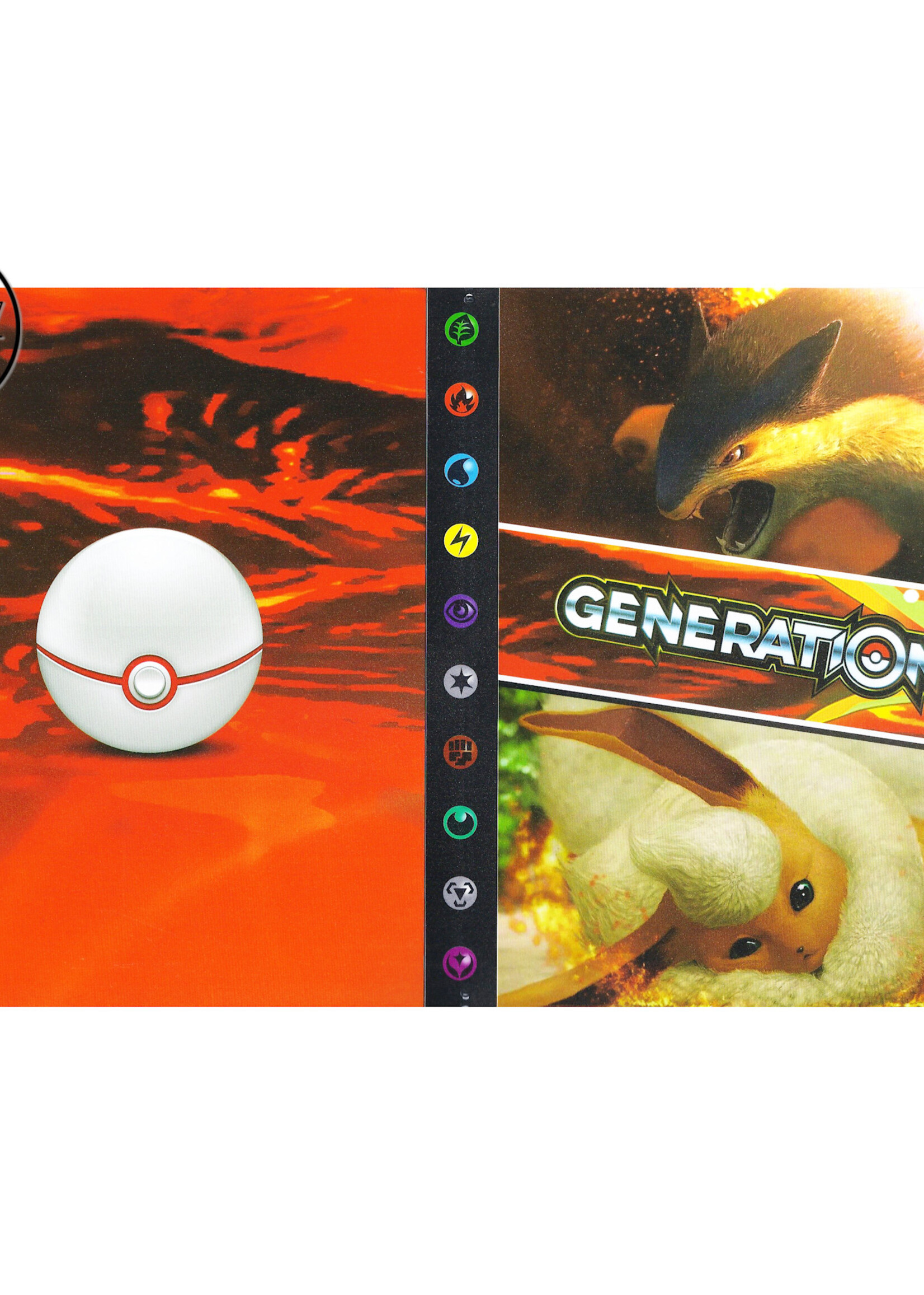 Pokemonmap voor 240 kaarten Typhlosion en Flareon