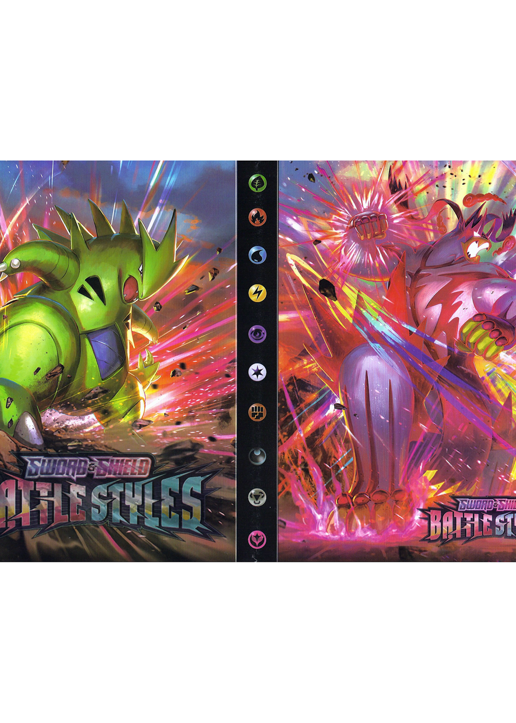 Pokemonmap voor 240 kaarten Tyranitar en Urshifu