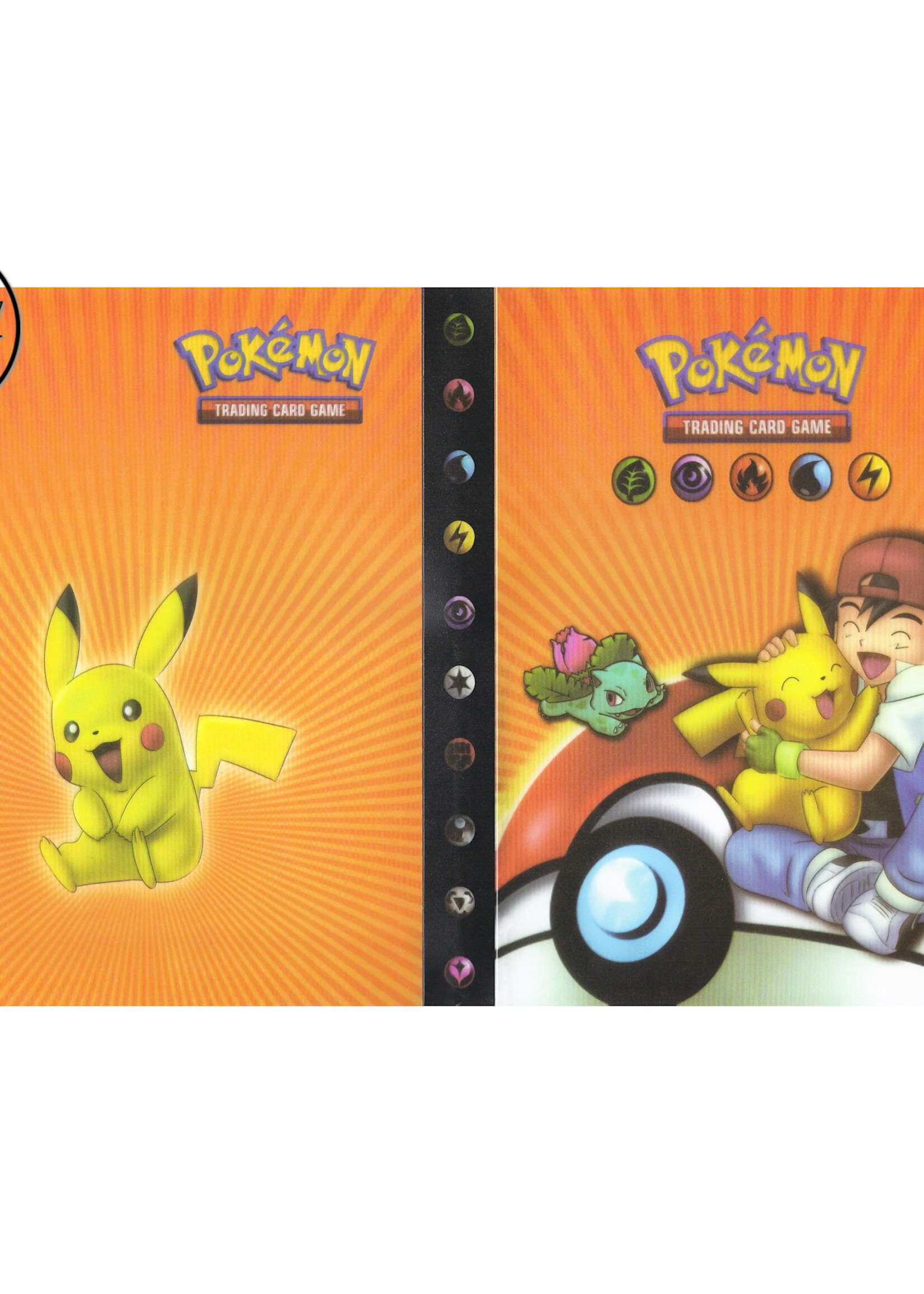 Pokemonmap voor 240 kaarten Ash en Pikachu Oranje