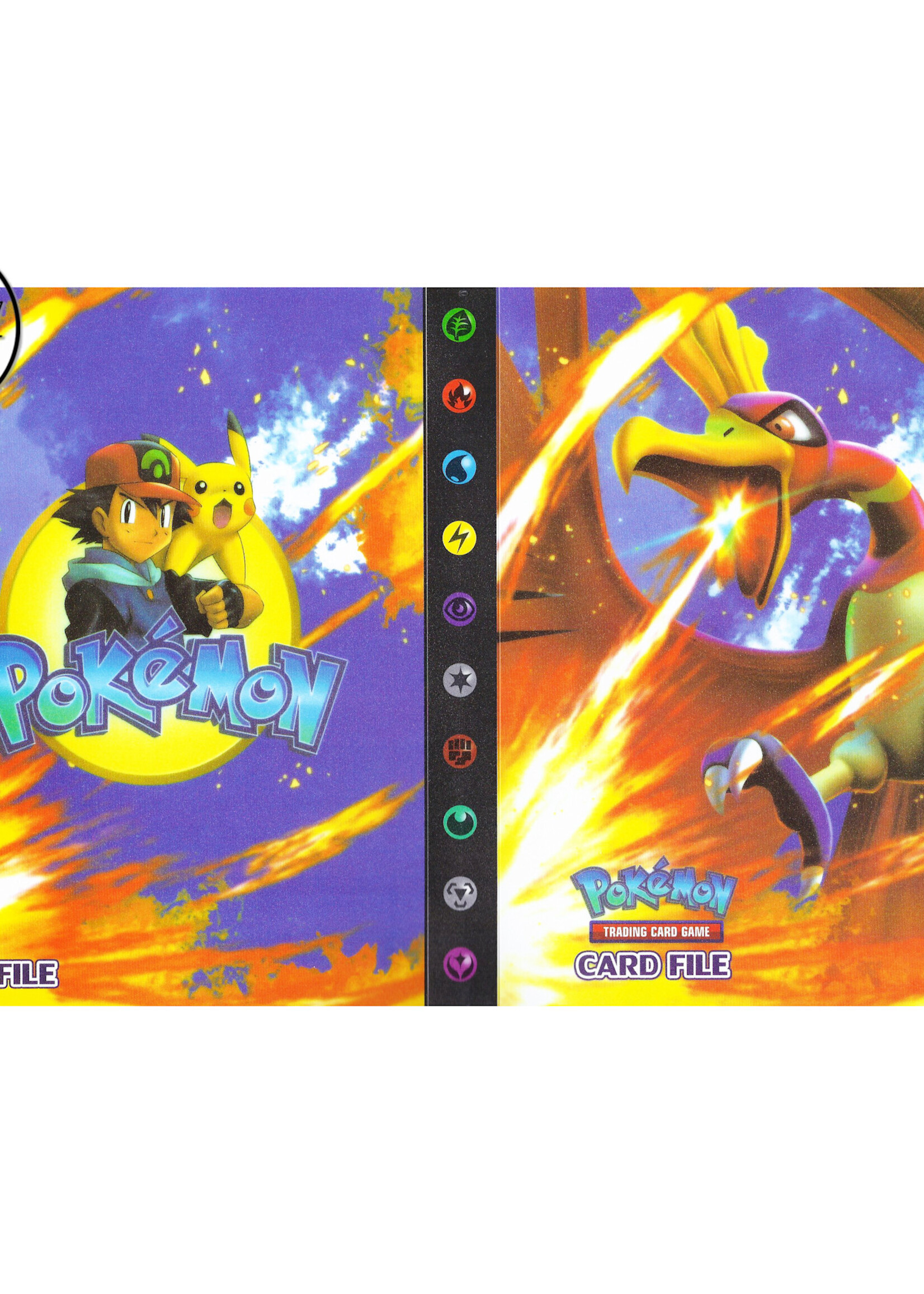 Pokemonmap voor 240 kaarten Ho-Oh en Ash