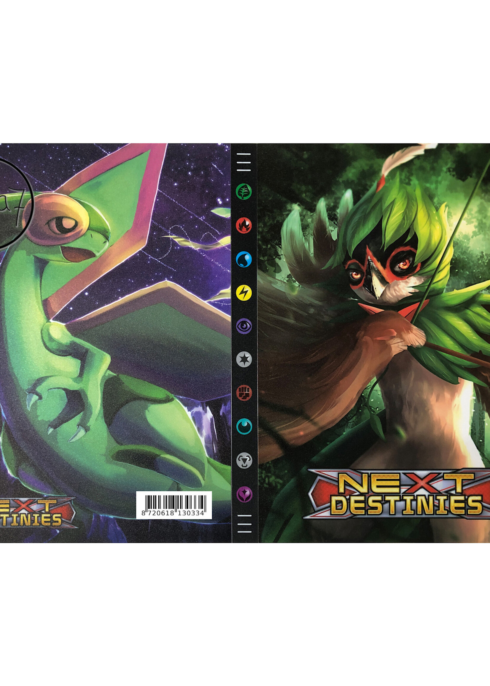 Pokemonmap voor 432 Kaarten Decidueye en Flygon