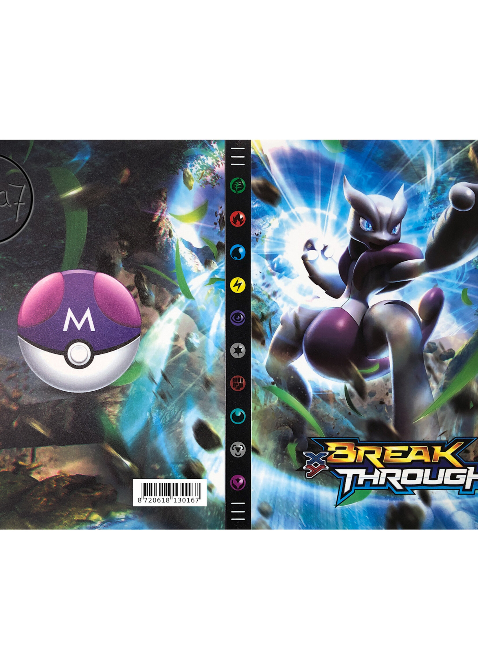 Pokemonmap voor 432 Kaarten Mega Mewtwo en Master Ball