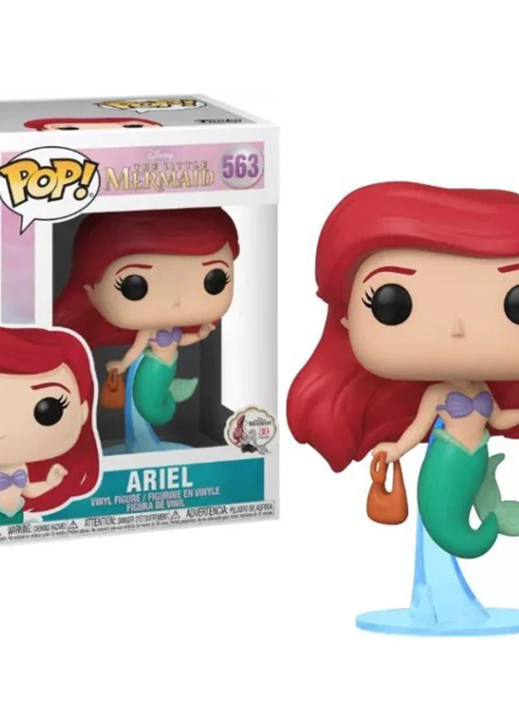 Disney Little Mermaid Pop Funko Pop N° 563 Ariel With Bag