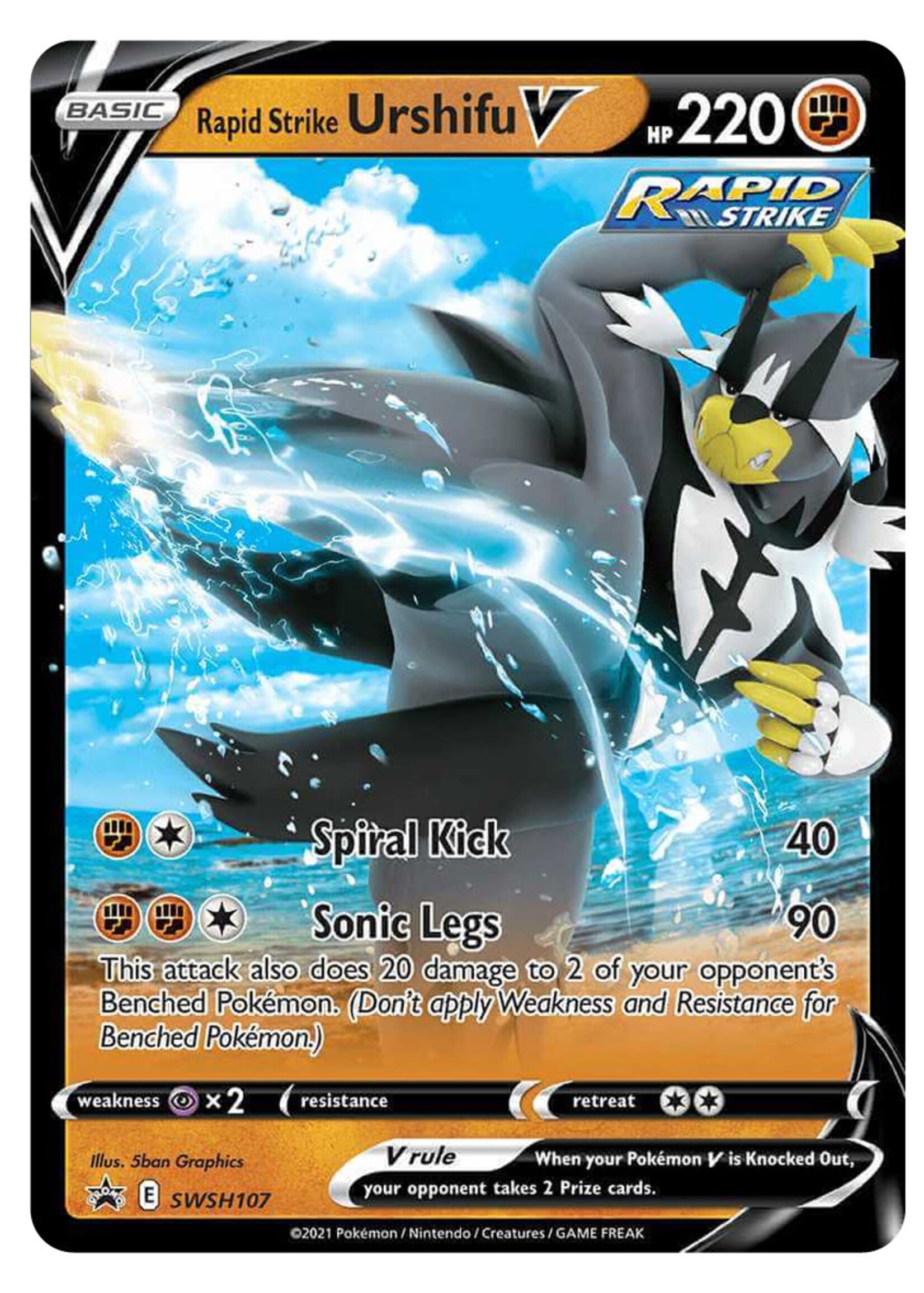 Rapid Strike Urshifu V 107 (SWSH): excellent