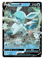 Glaceon V 40 (EVS) Holiday Stamp: excellent