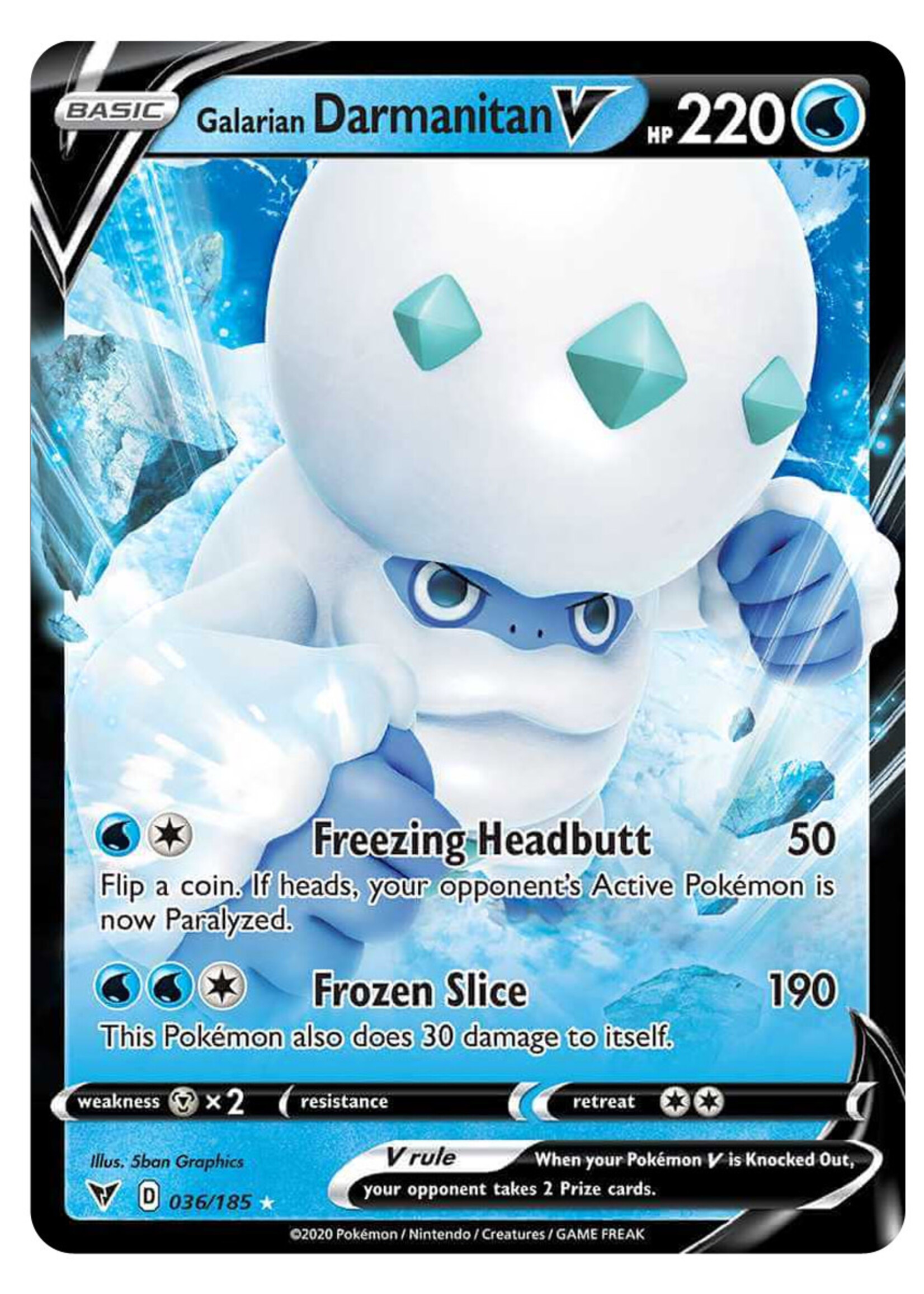 Galarian Darmanitan V 36 (VIV): excellent