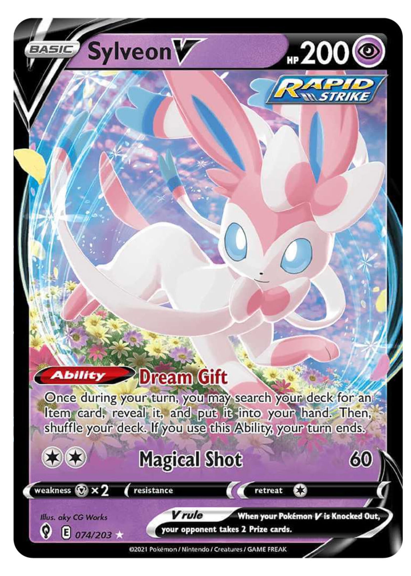 Sylveon V 74 (EVS): near mint