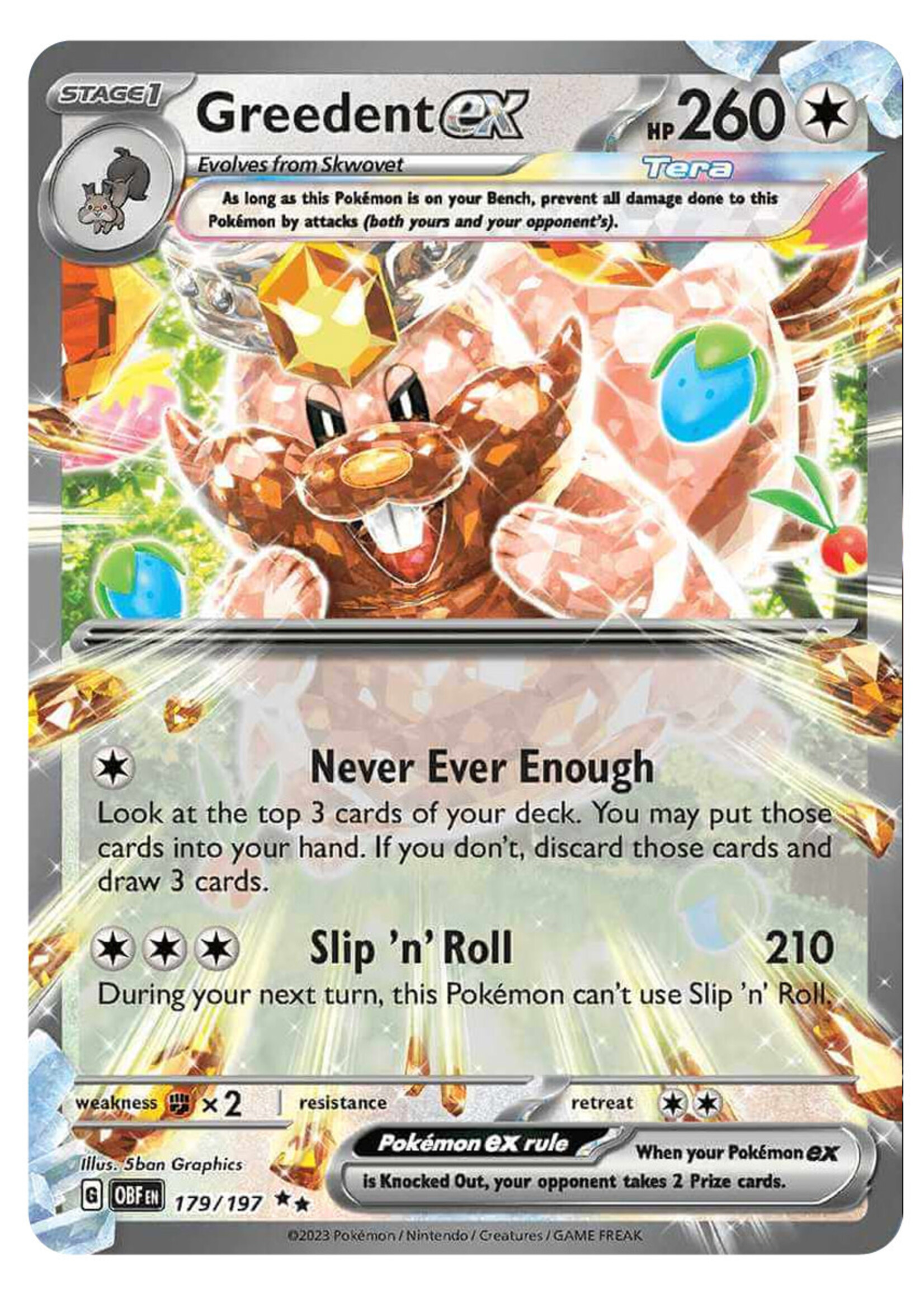 Greedent Ex 179 (OBF): near mint