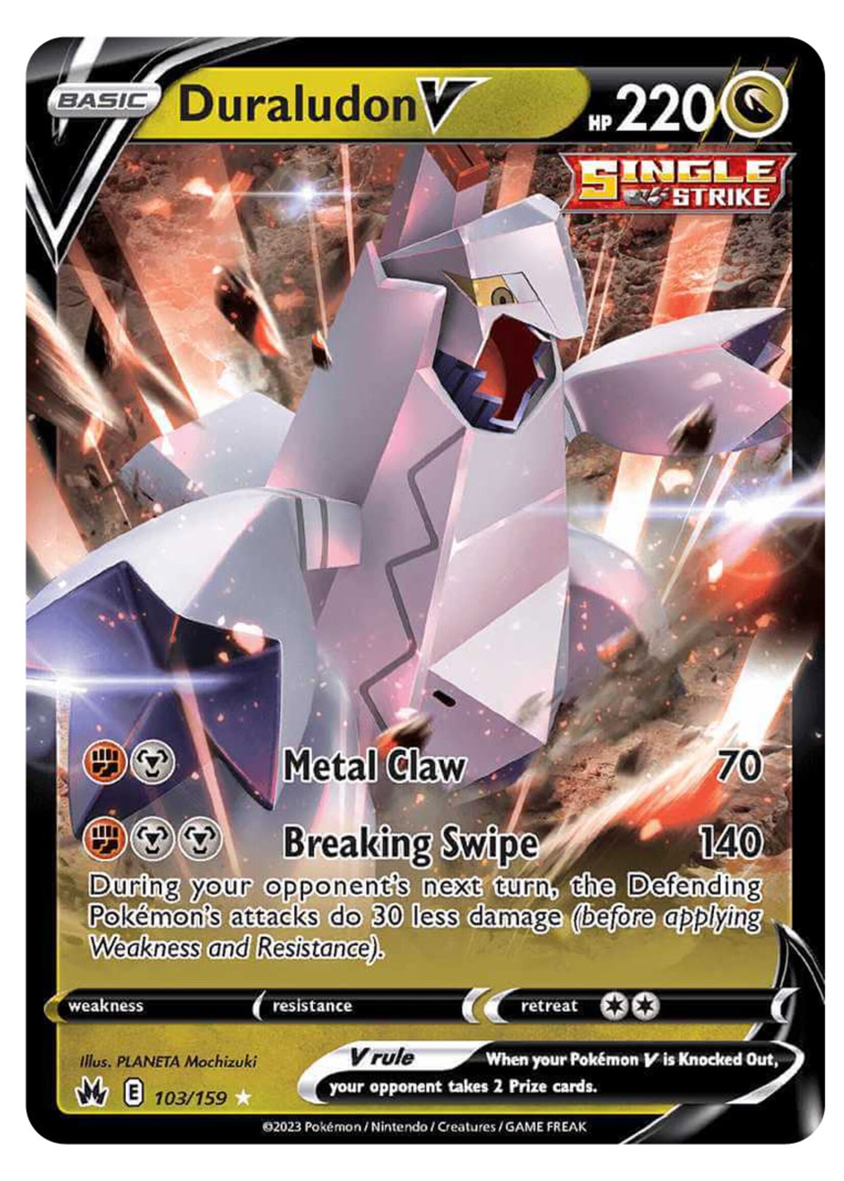 Duraludon V 103 (CRZ): near mint