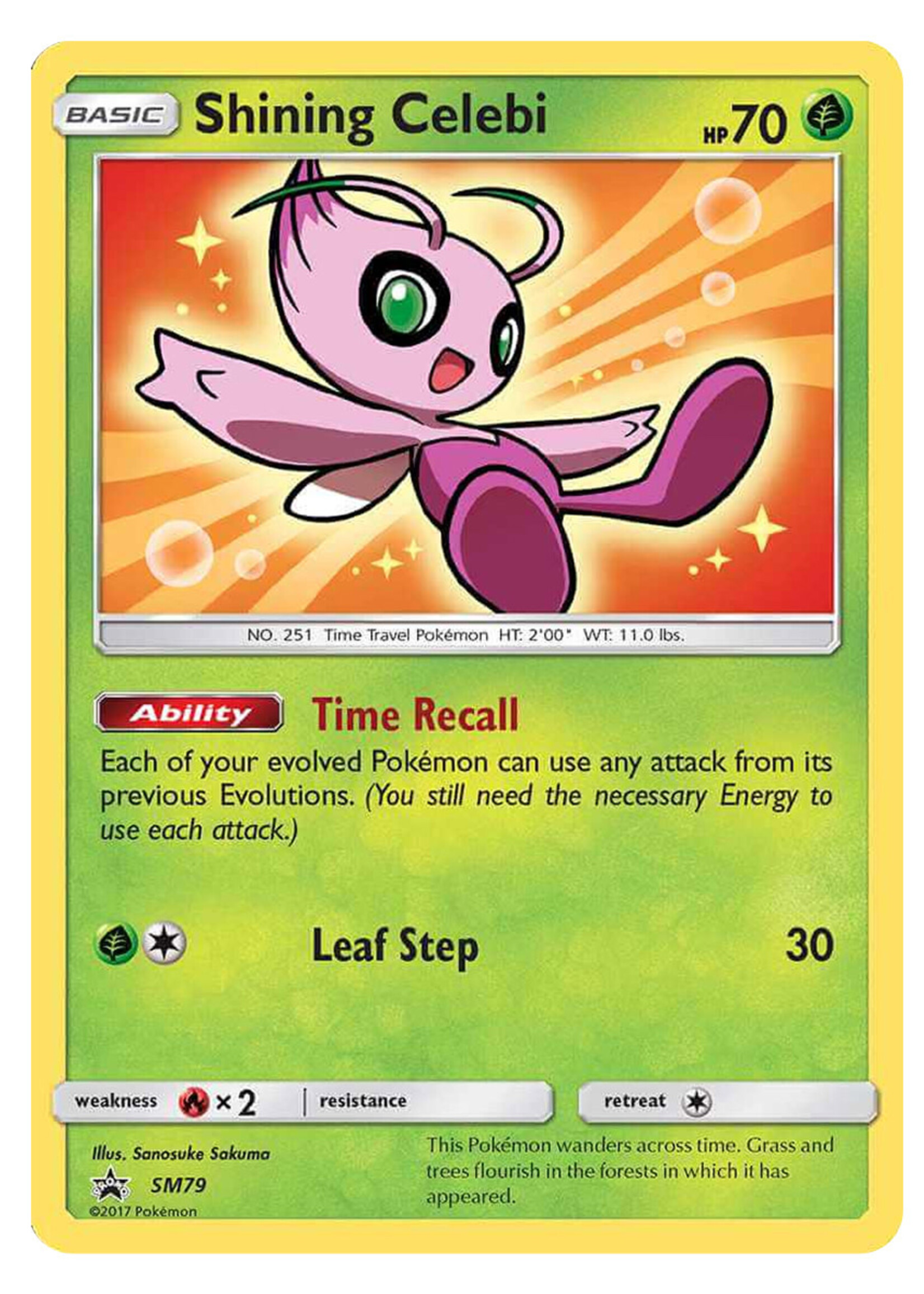 Shining Celebi 79 (SM): excellent