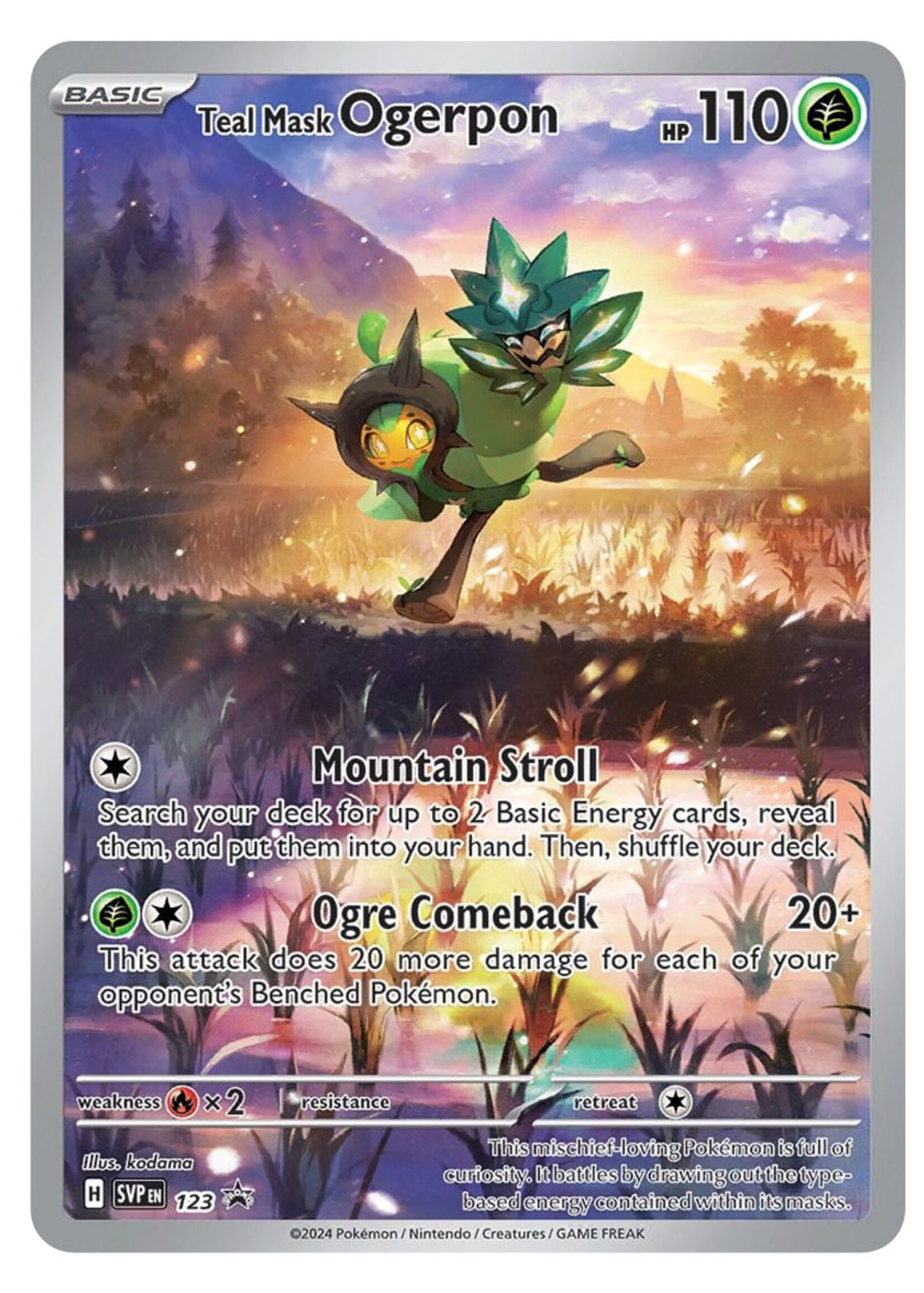 Teal Mask Ogerpon 123 (SVP): near mint