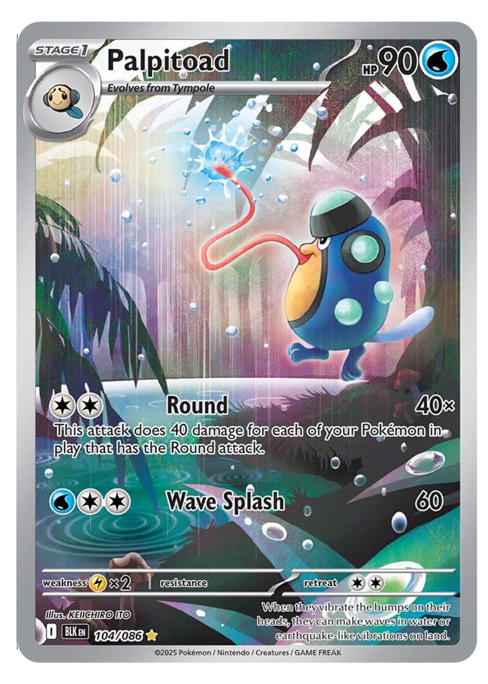 Palpitoad 104 (BLK): near mint