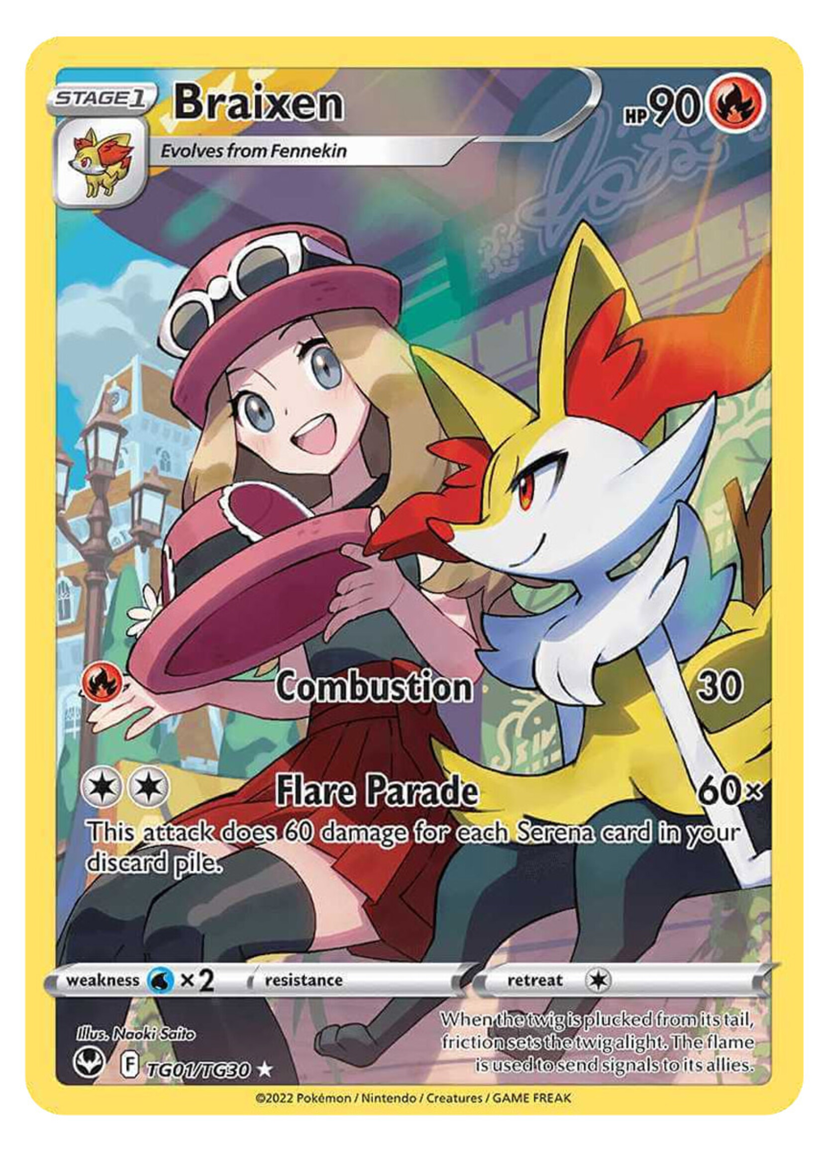 Braixen TG01 (SIT): near mint