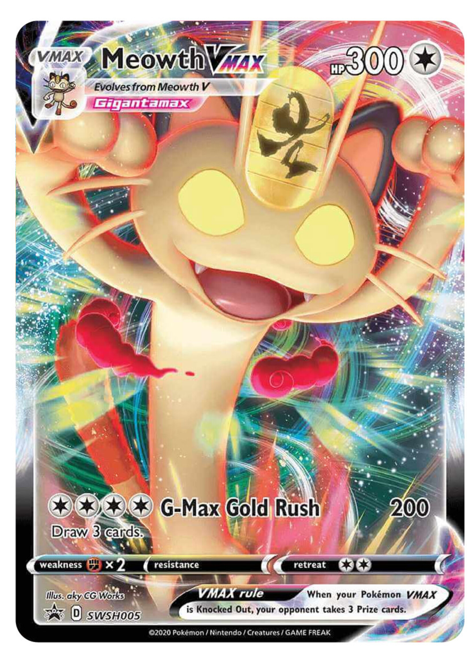 Meowth Vmax 5 (SWSH): played