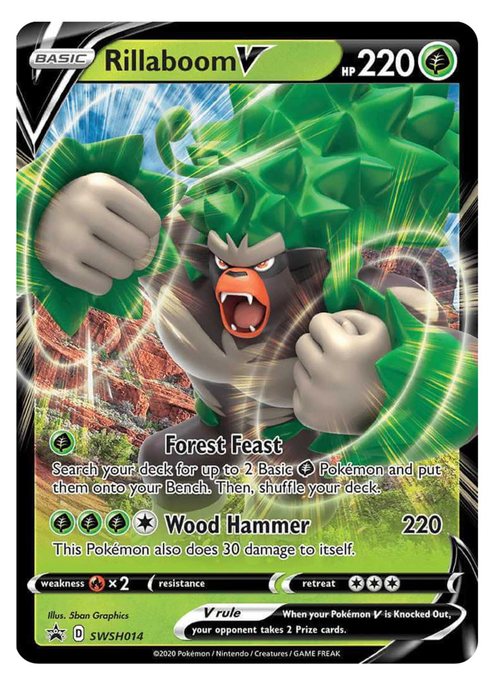 Rillaboom V 14 (SWSH): good