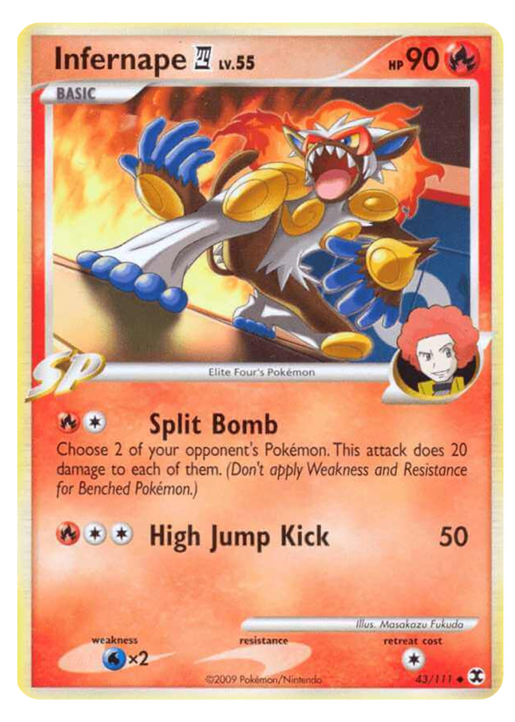 Infernape Lv.55 43 (RR) Reverse Holo: poor