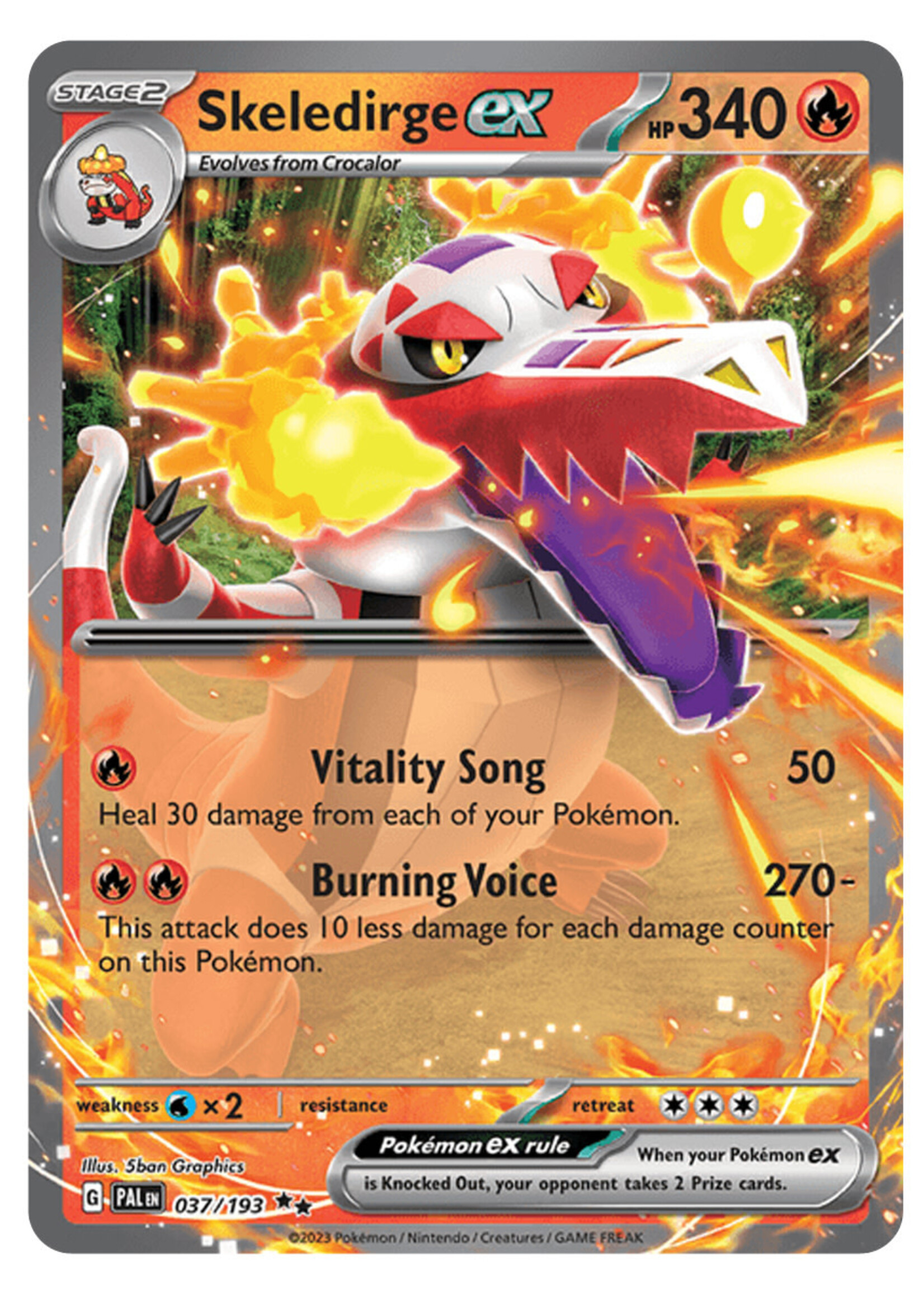 Skeledirge Ex 37 (PAL): near mint