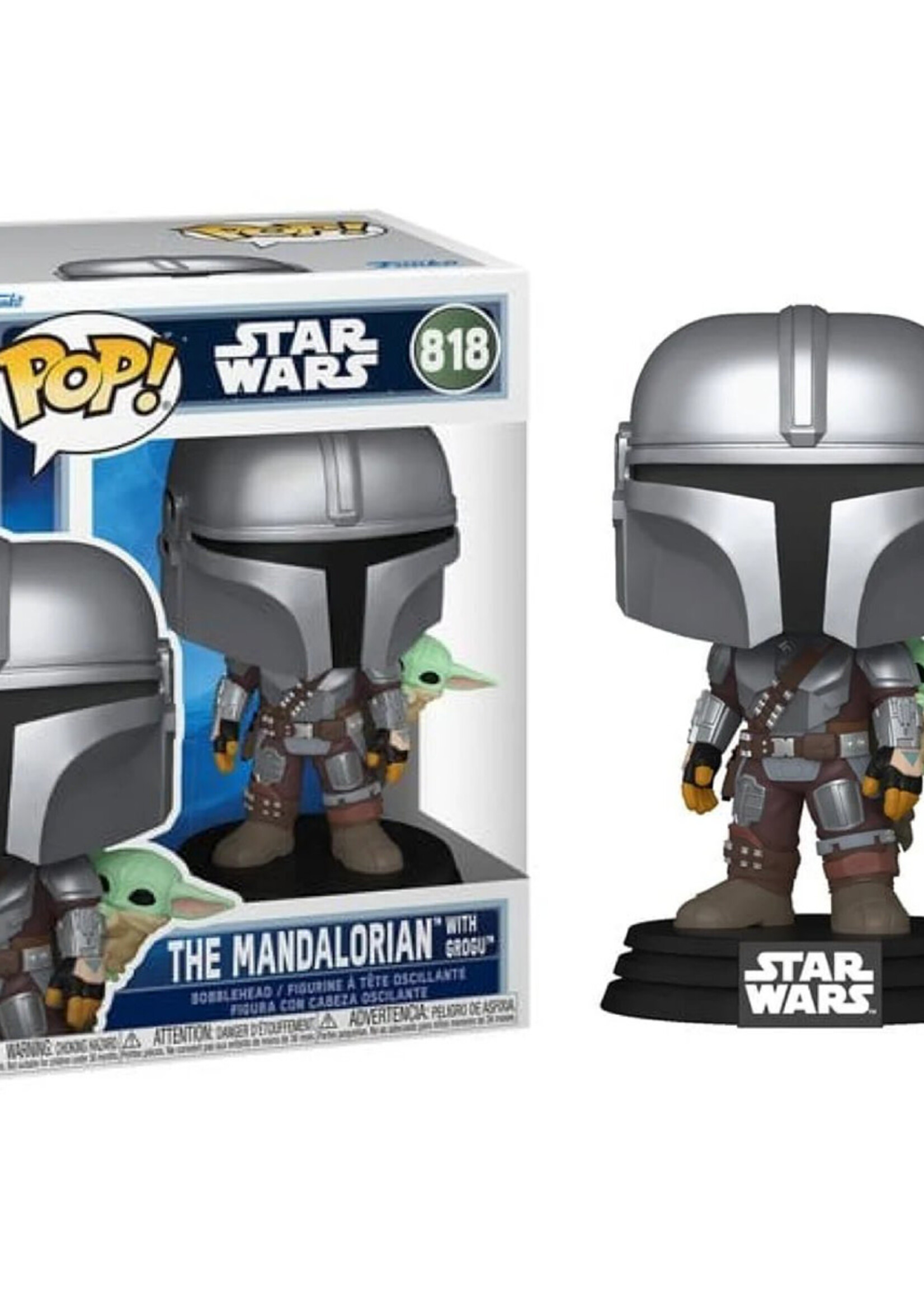 Star Wars Funko Pop N° 818 Mandalorian With Grogu