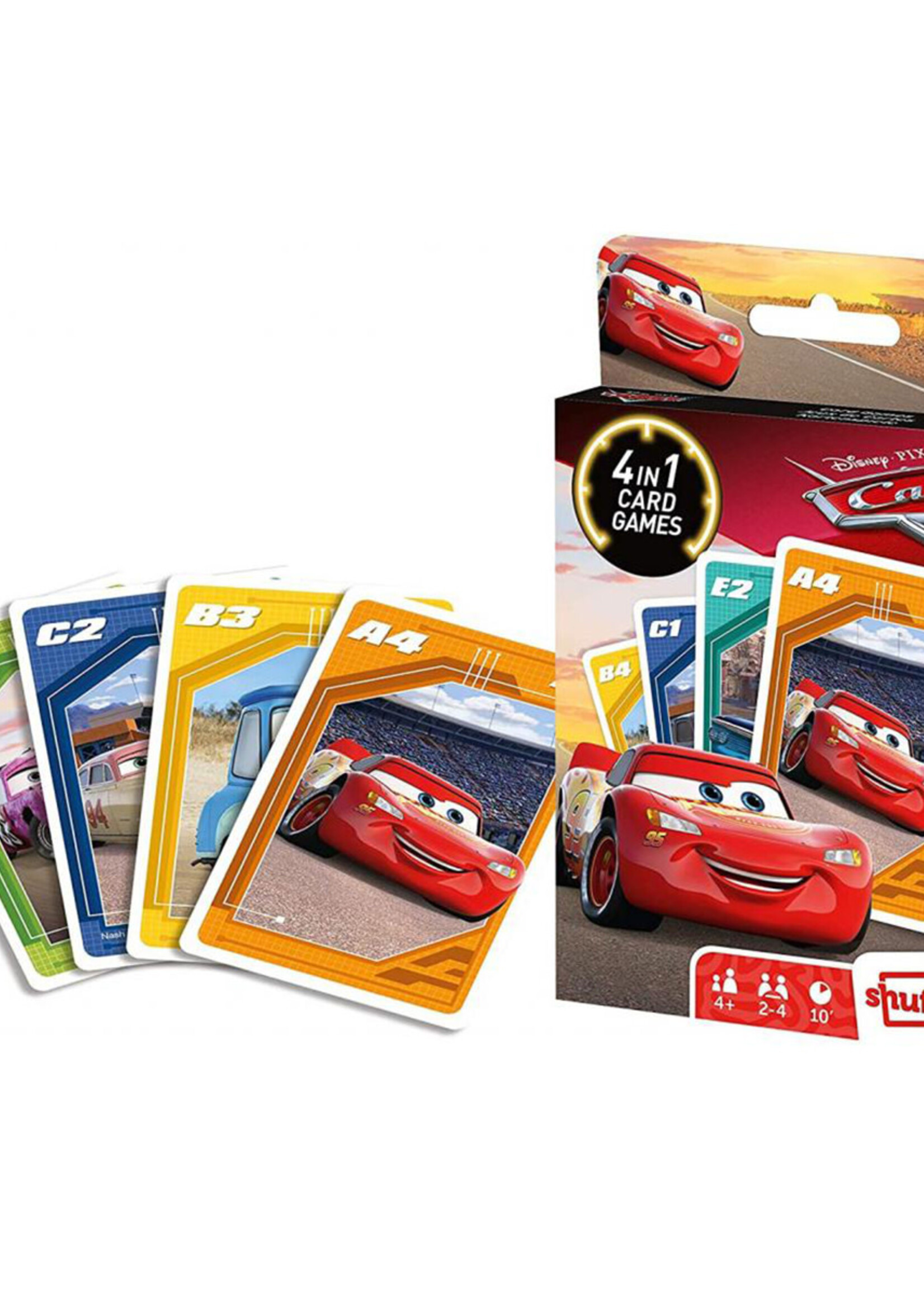 Cars 4 In 1 Speelkaarten