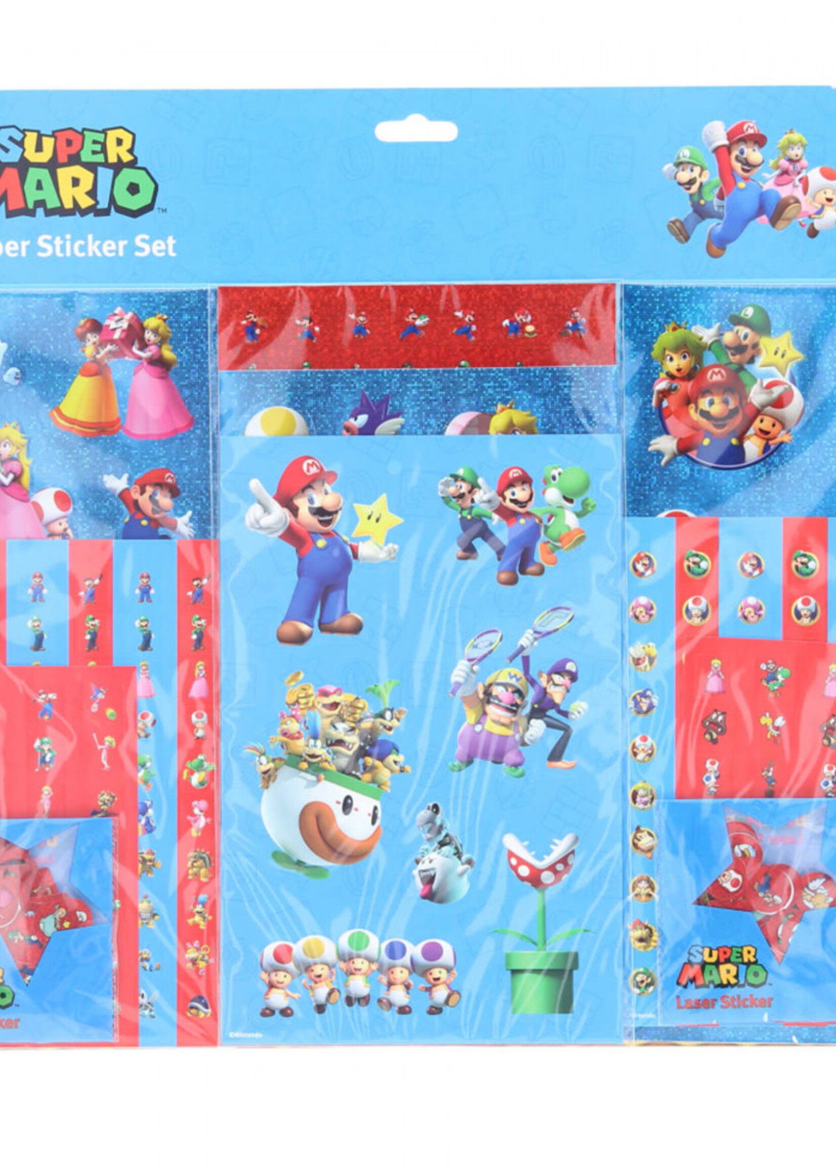 Super Mario Sticker Set 500 Stuks Team