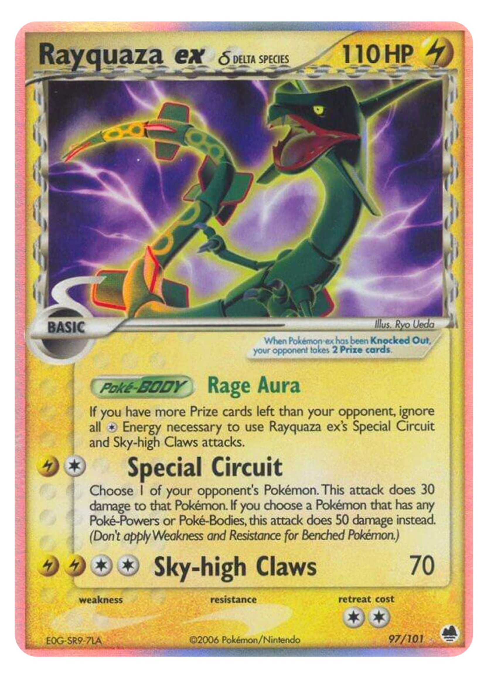 Rayquaza ex Delta Species 97 (DF): played