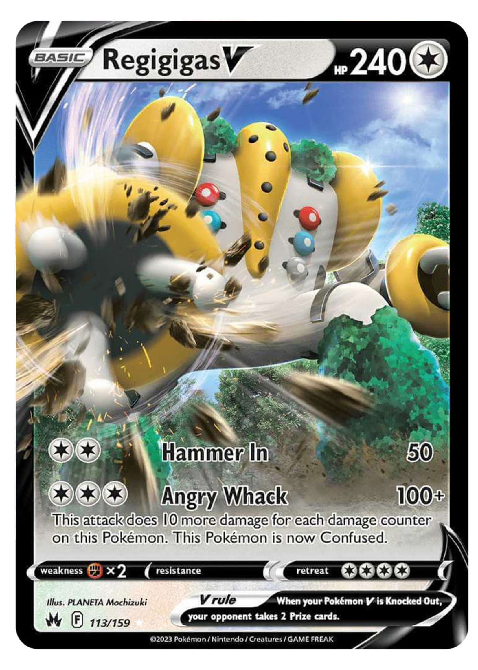 Regigigas V 113 (CRZ): near mint