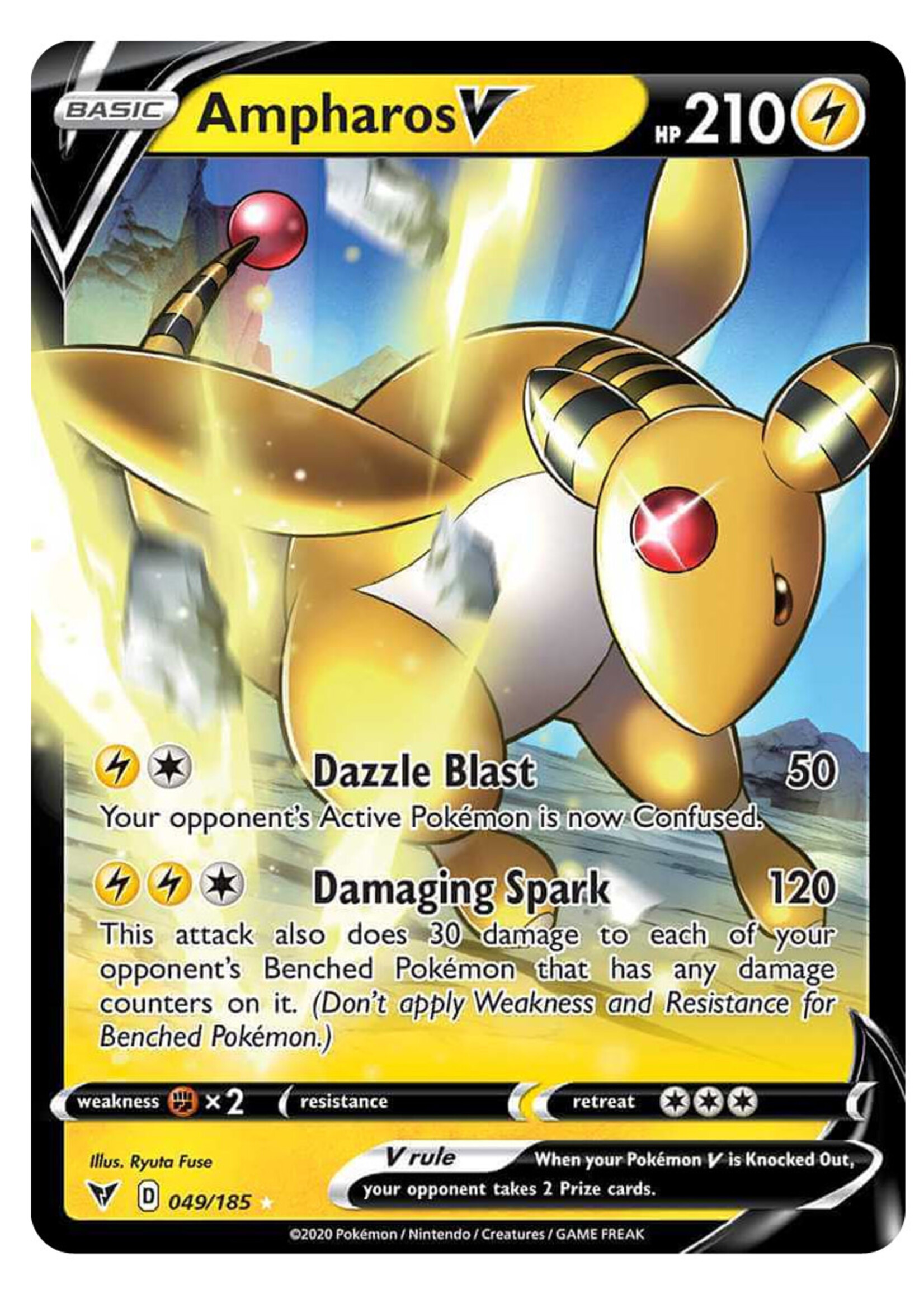 Ampharos V 49 (VIV): near mint