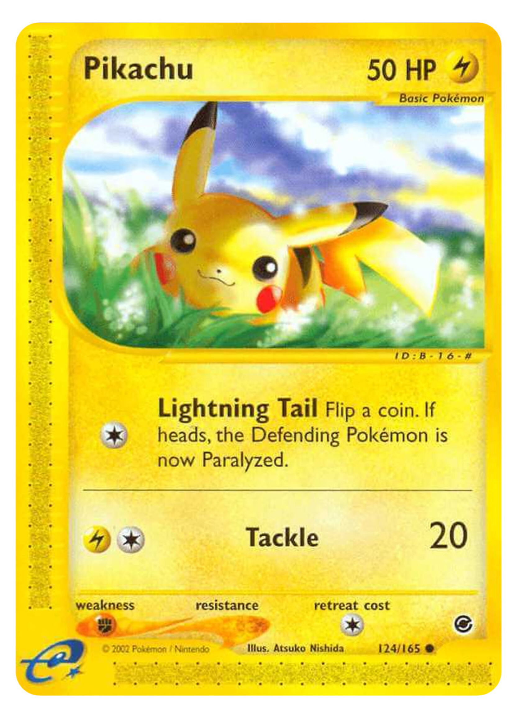 Pikachu 124 (EX): light played