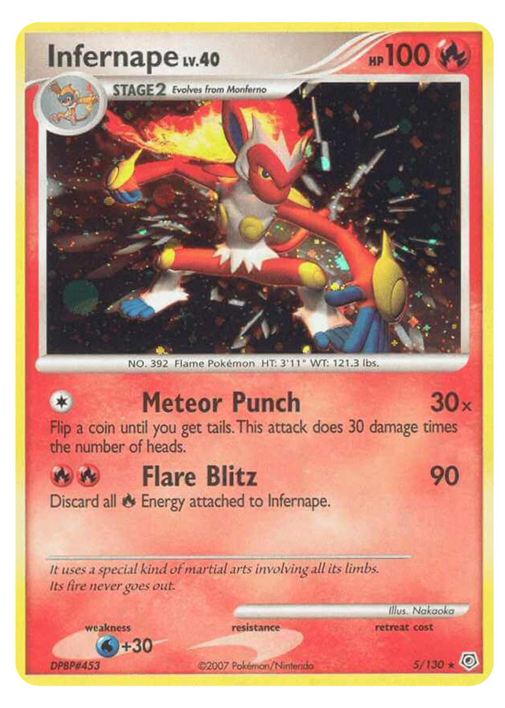 Infernape Lv.40 5 (DP): light played