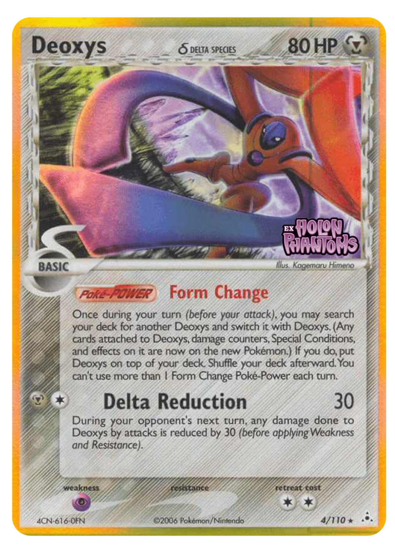 Deoxys Delta Species 4 (HP) Stamped: played