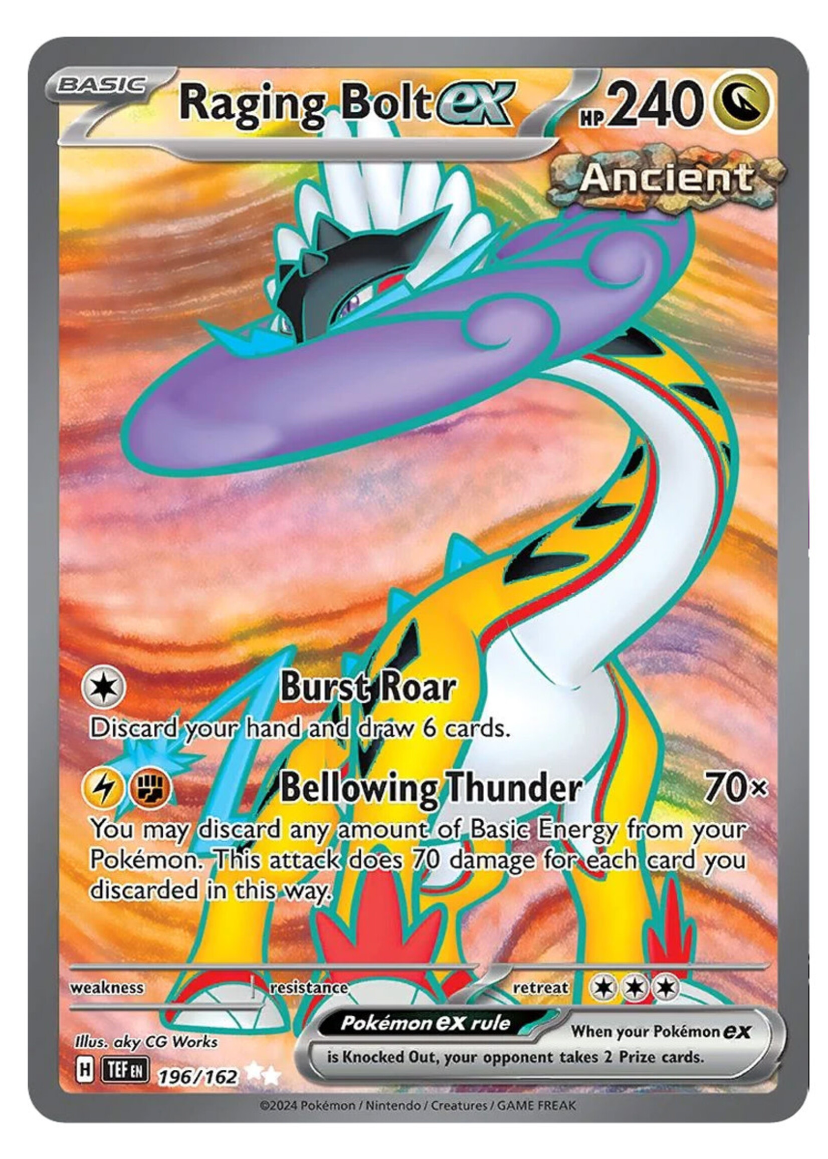 Raging Bolt Ex 196 (TEF): near mint