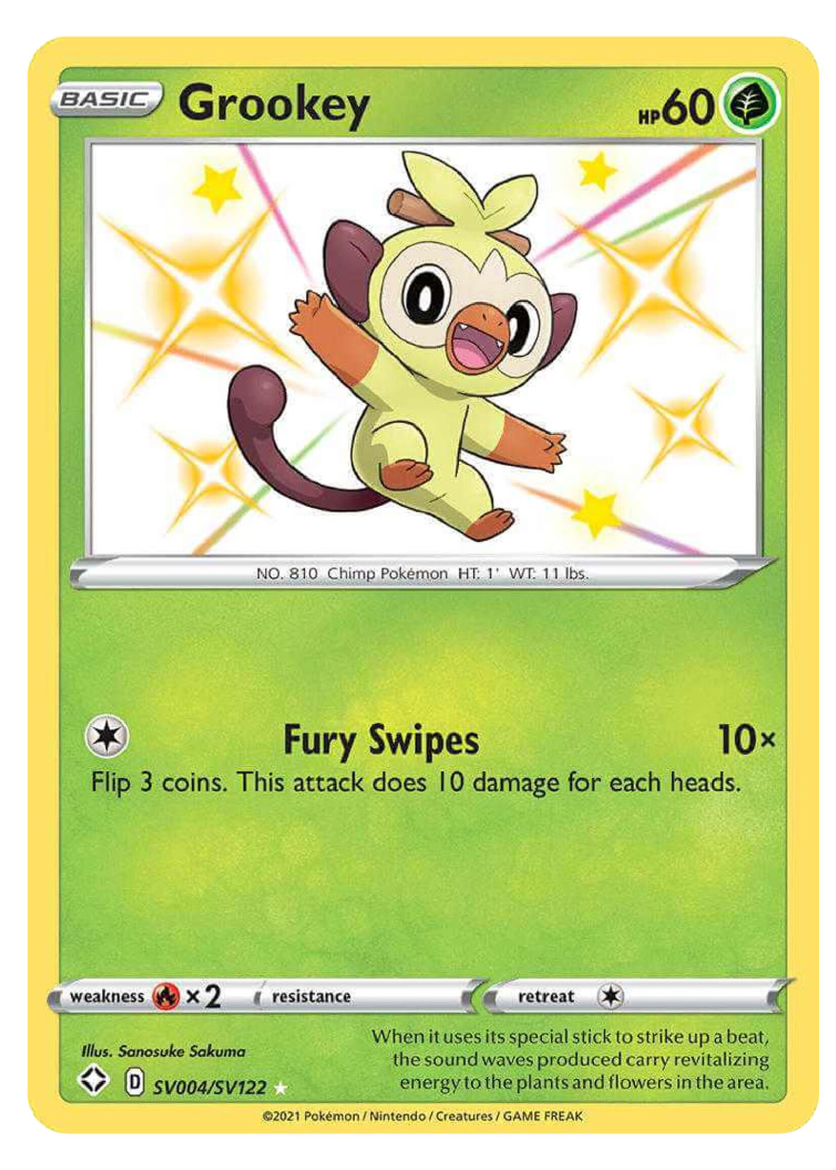 Grookey SV4 (SHF): near mint