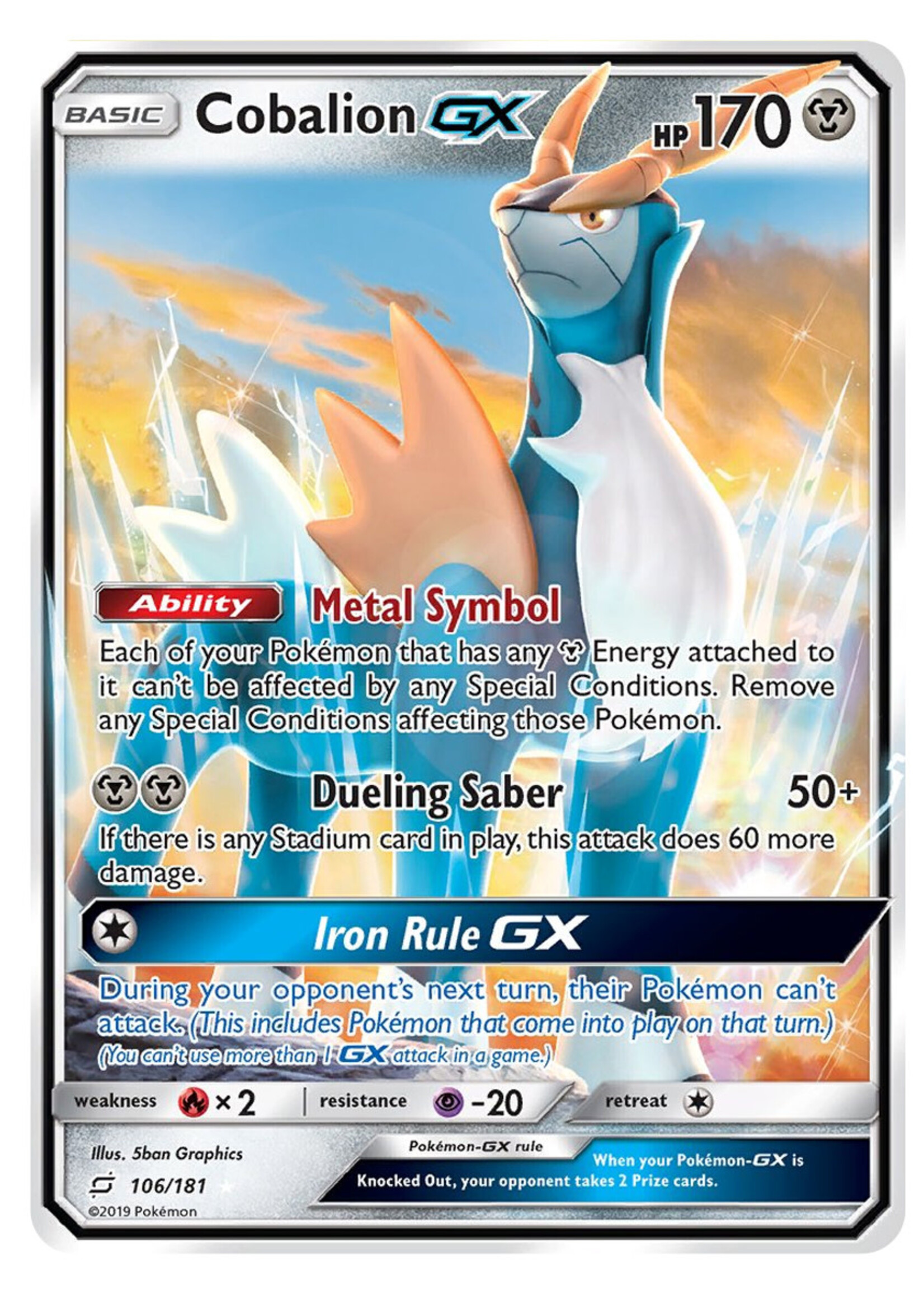 Cobalion GX 106 (TEU): near mint