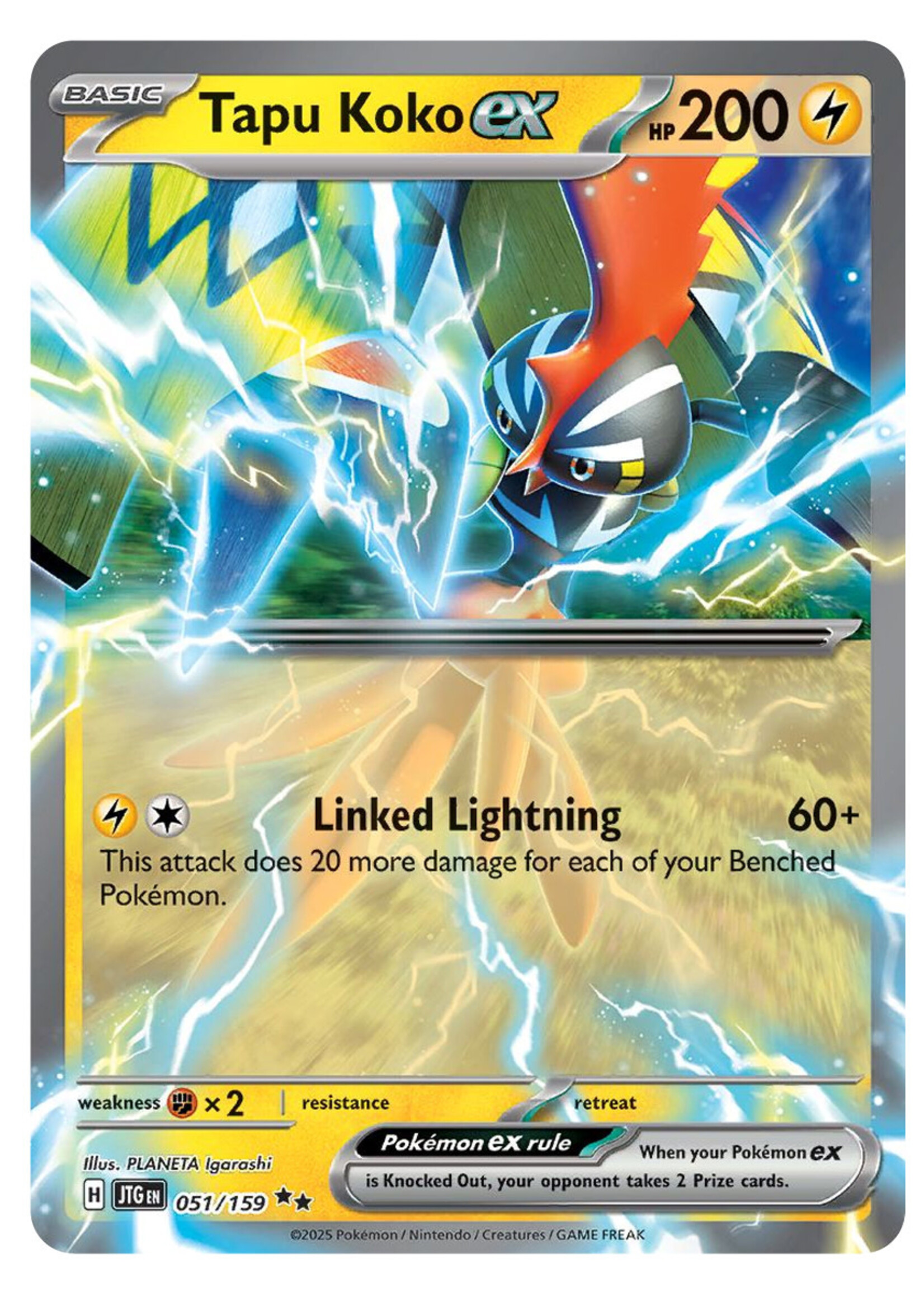 Tapu Koko Ex 51 (JTG): near mint