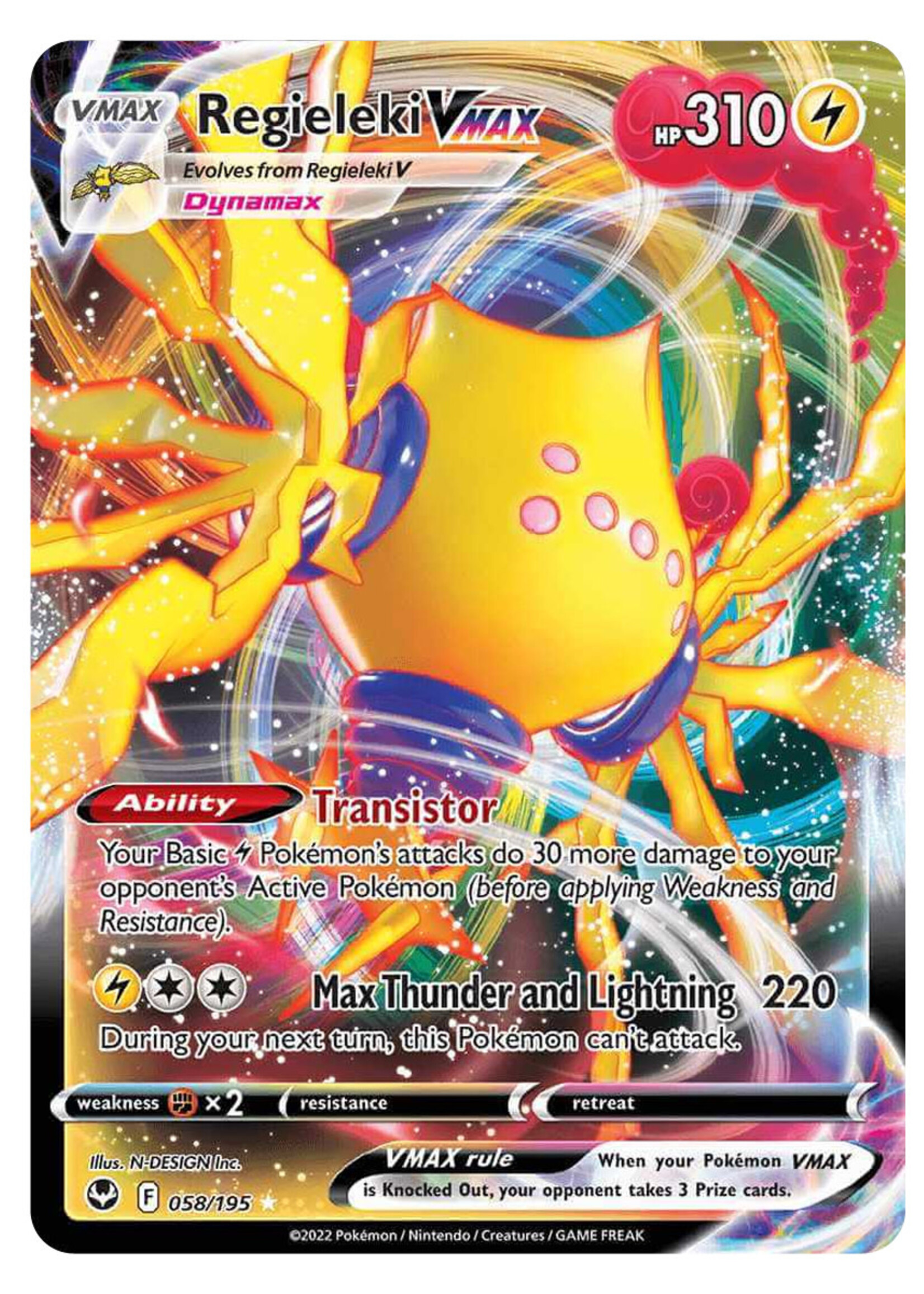 Regieleki Vmax 58 (SIT): good